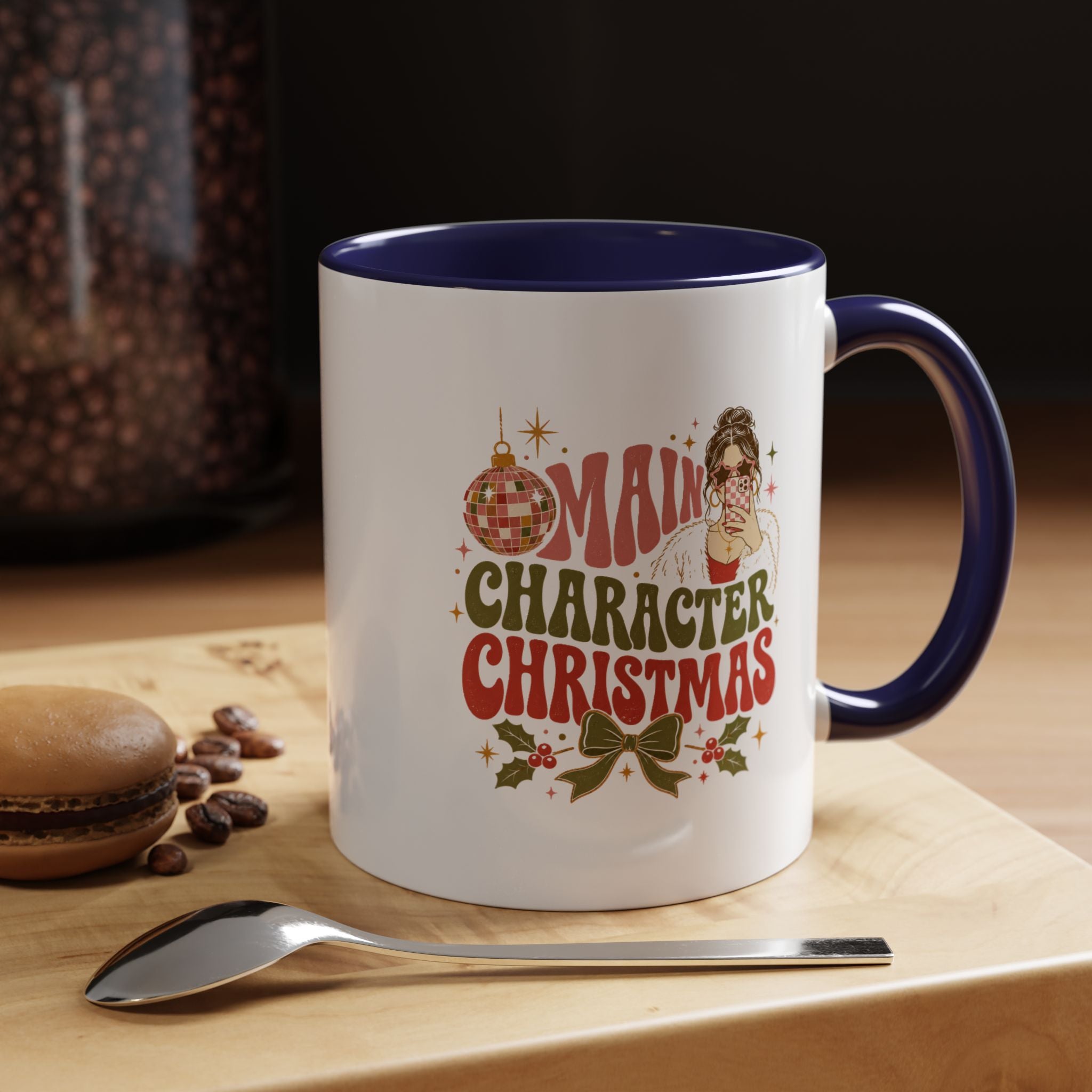 Modern Day Christmas Main Character Christmas Mug — Funny Holiday Coffee Cup