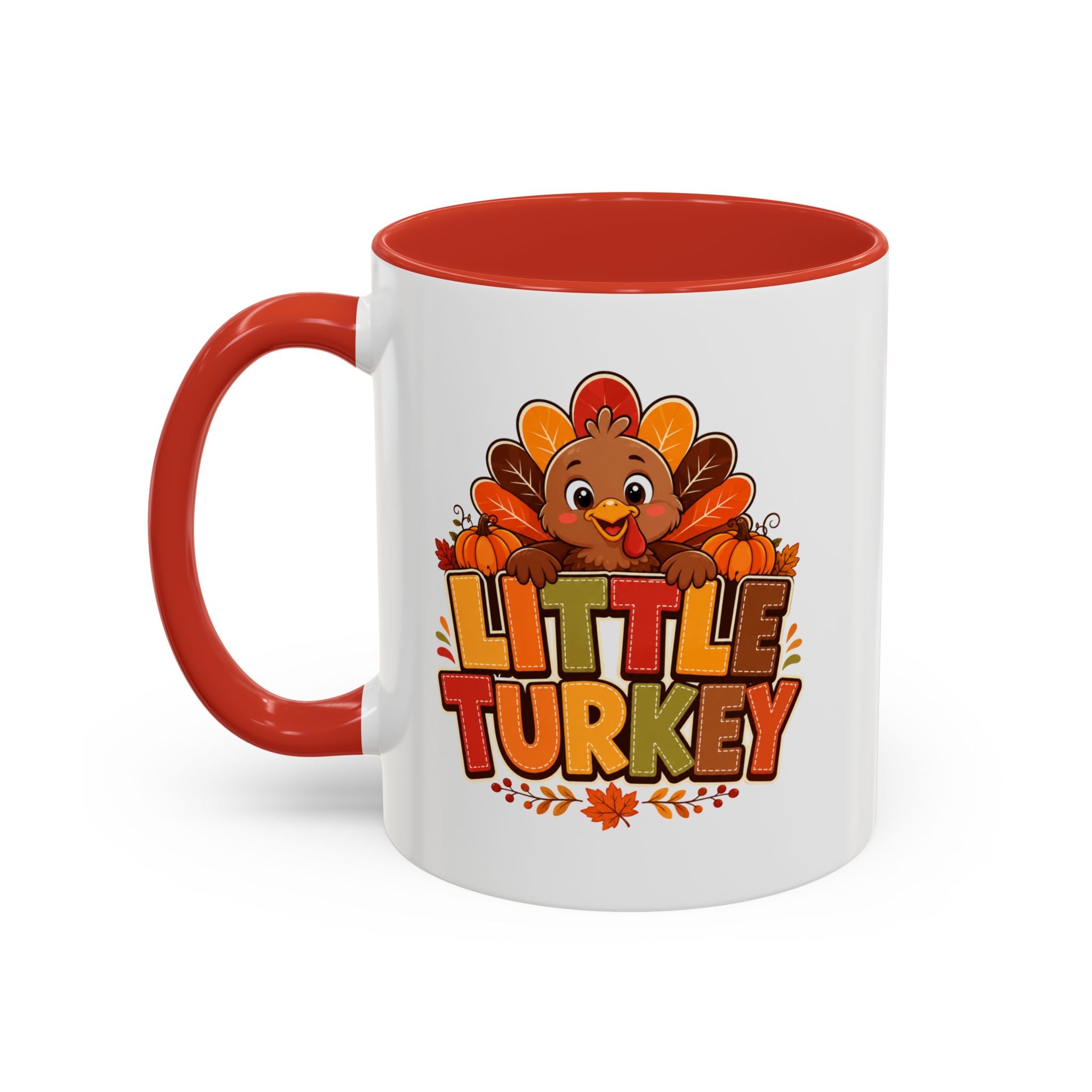 Thanksgiving Mug Little Turkey Coffee Mug — Cute Thanksgiving Kid Mug