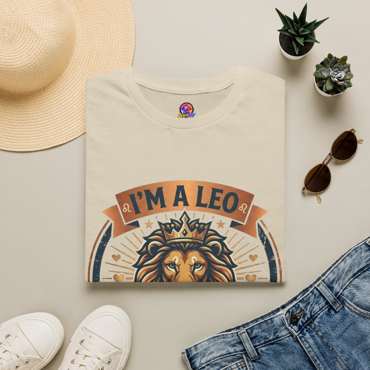 Leo Zodiac T-Shirt — "I’m a Leo: Big Heart, Bigger Attitude"