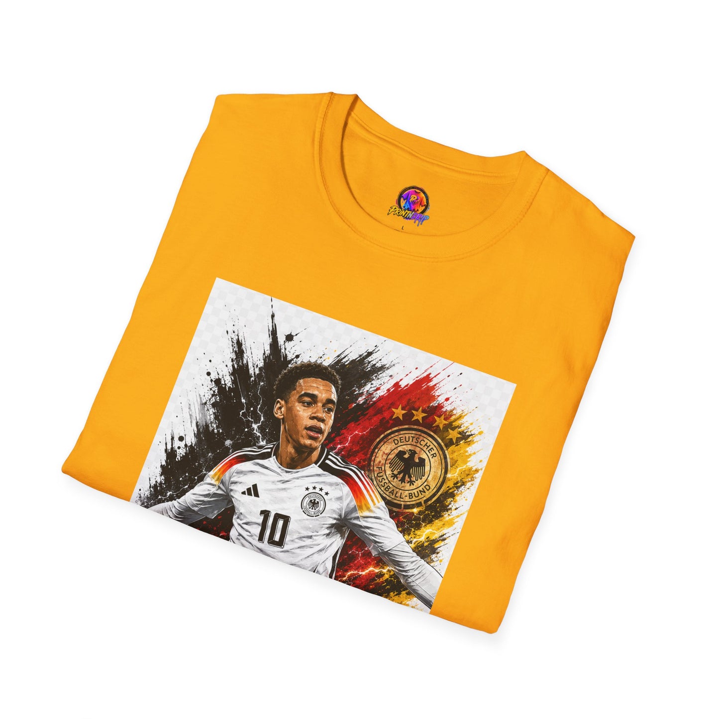 Germany Soccer Player Graphic T-Shirt — Jamal Musiala Germany Jersey Design