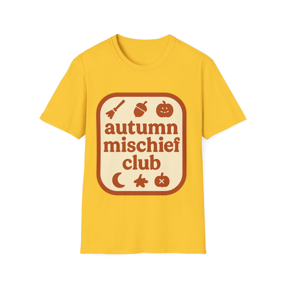 Autumn Mischief Club T-Shirt — Cozy Fall Graphic Tee - Trending Now - August 2026