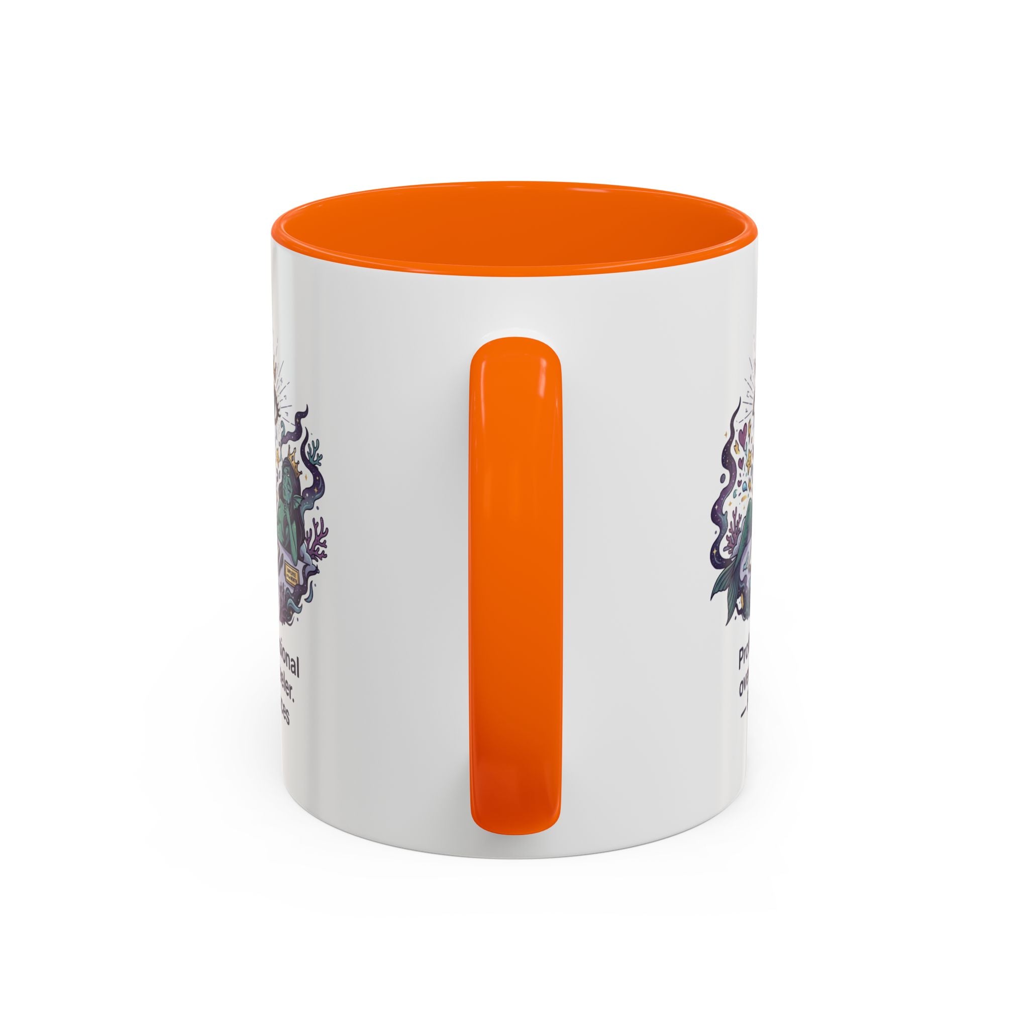 Pisces Coffee Mug — "Professional Over-feeler" Zodiac Accent Mug (11/15oz)