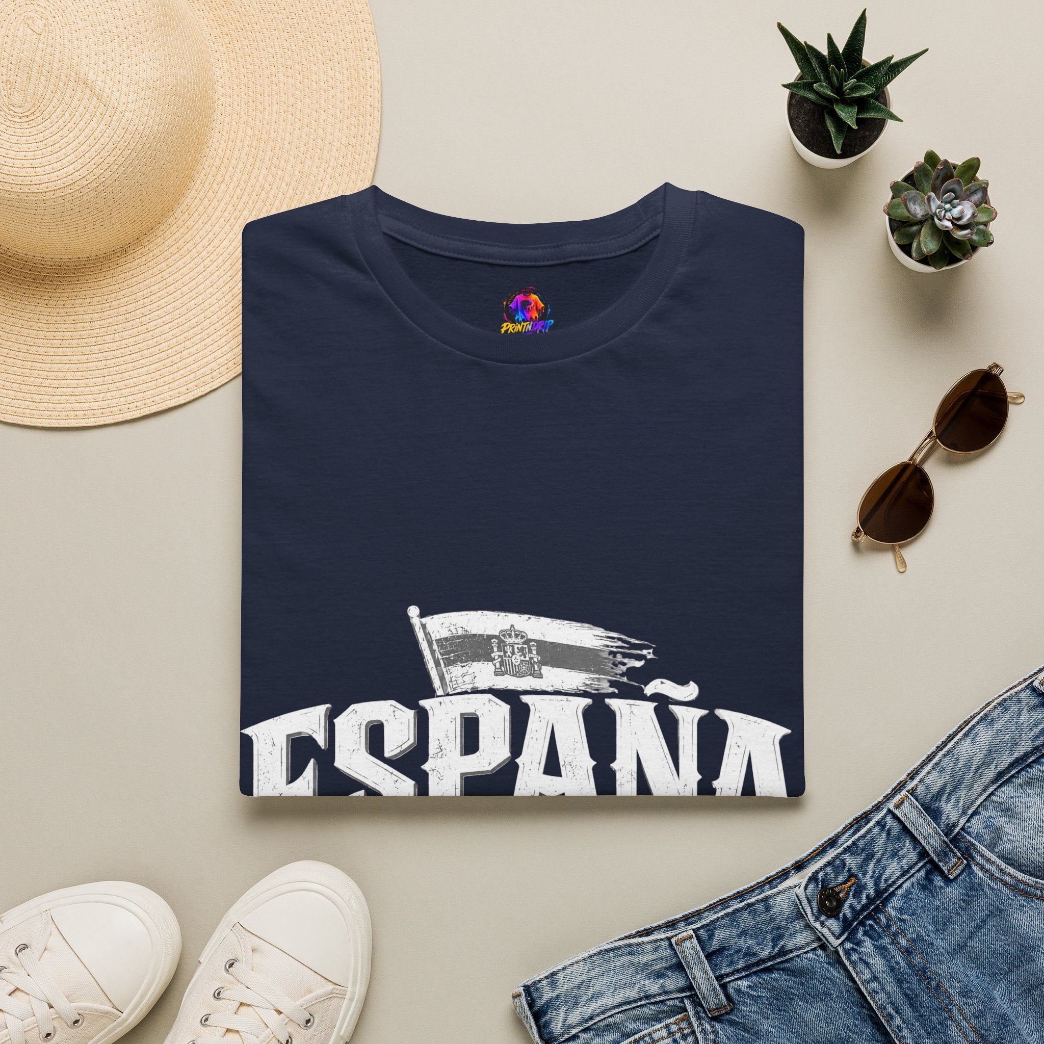 Spain Vintage T-Shirt — Retro Spanish Flag Tee