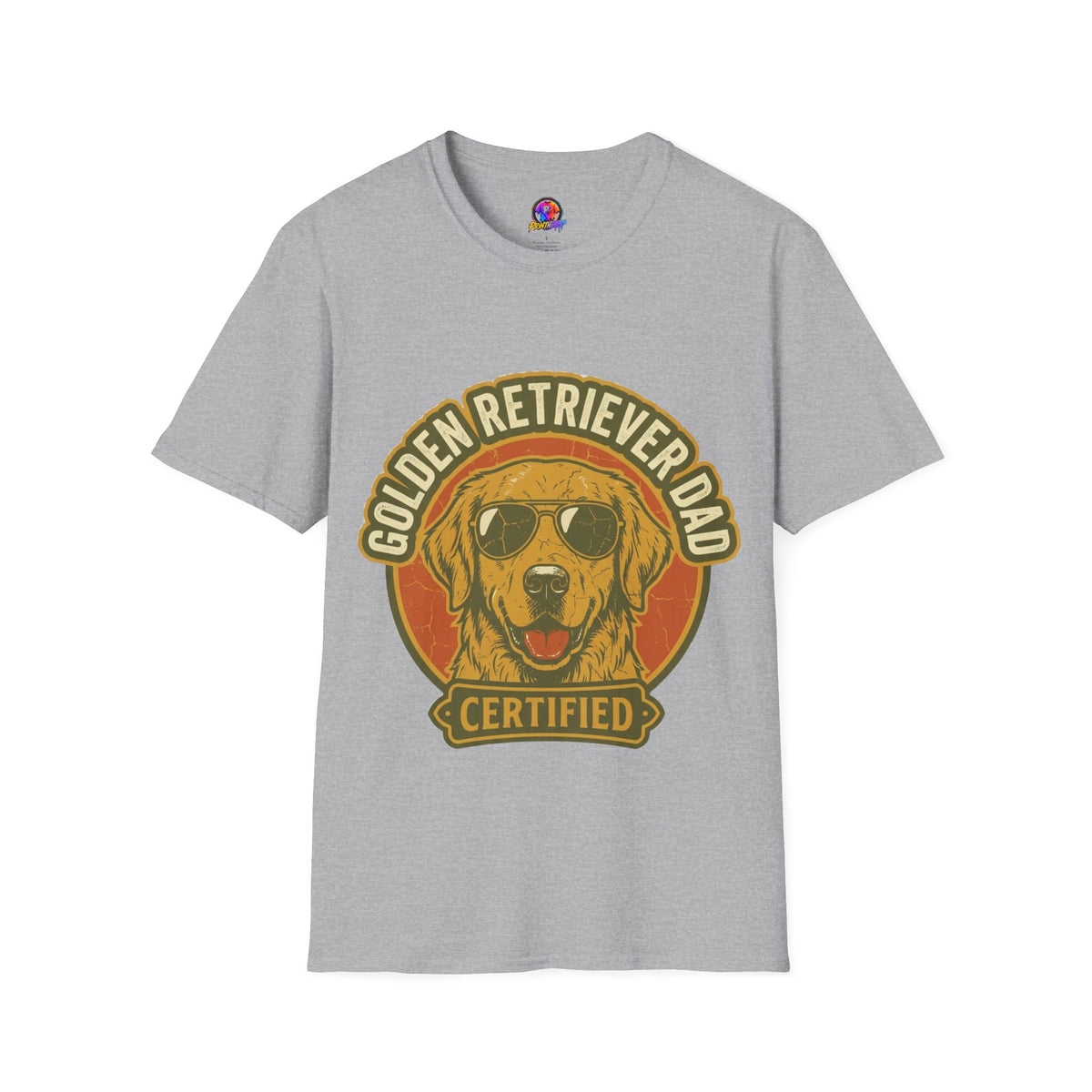 Golden Retriever Dad T-Shirt — Certified Retro Dog Dad Tee