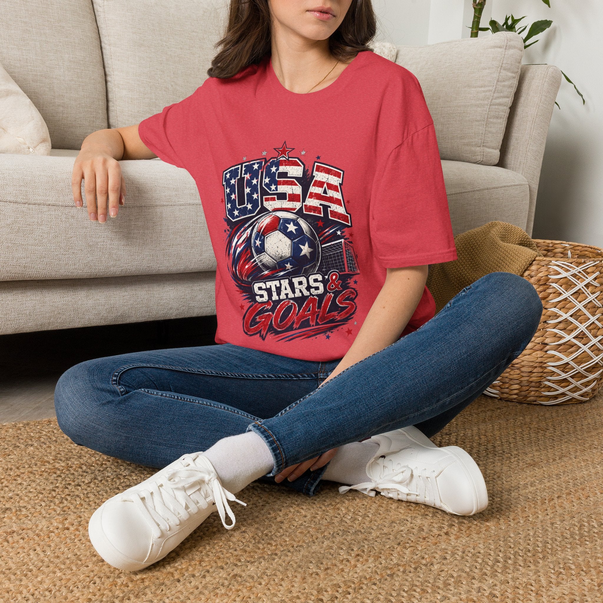 USA Stars & Goals Soccer T-Shirt