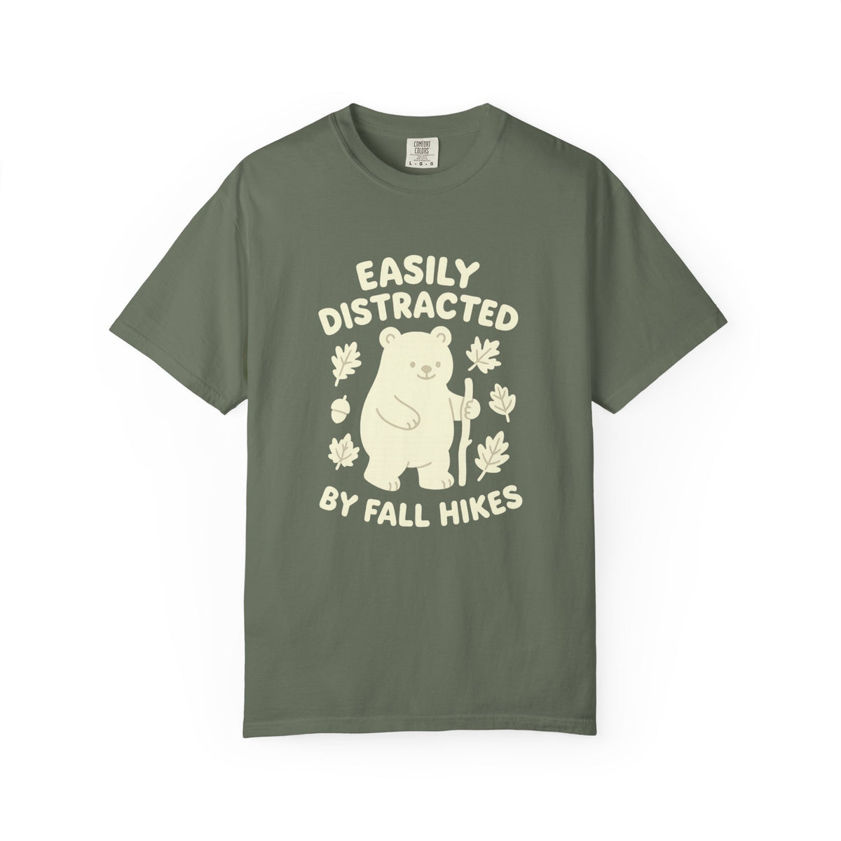 Fall Hikes Bear T-Shirt — "Easily Distracted By Fall Hikes" Autumn Hiking Tee - Trending Now - October 2026