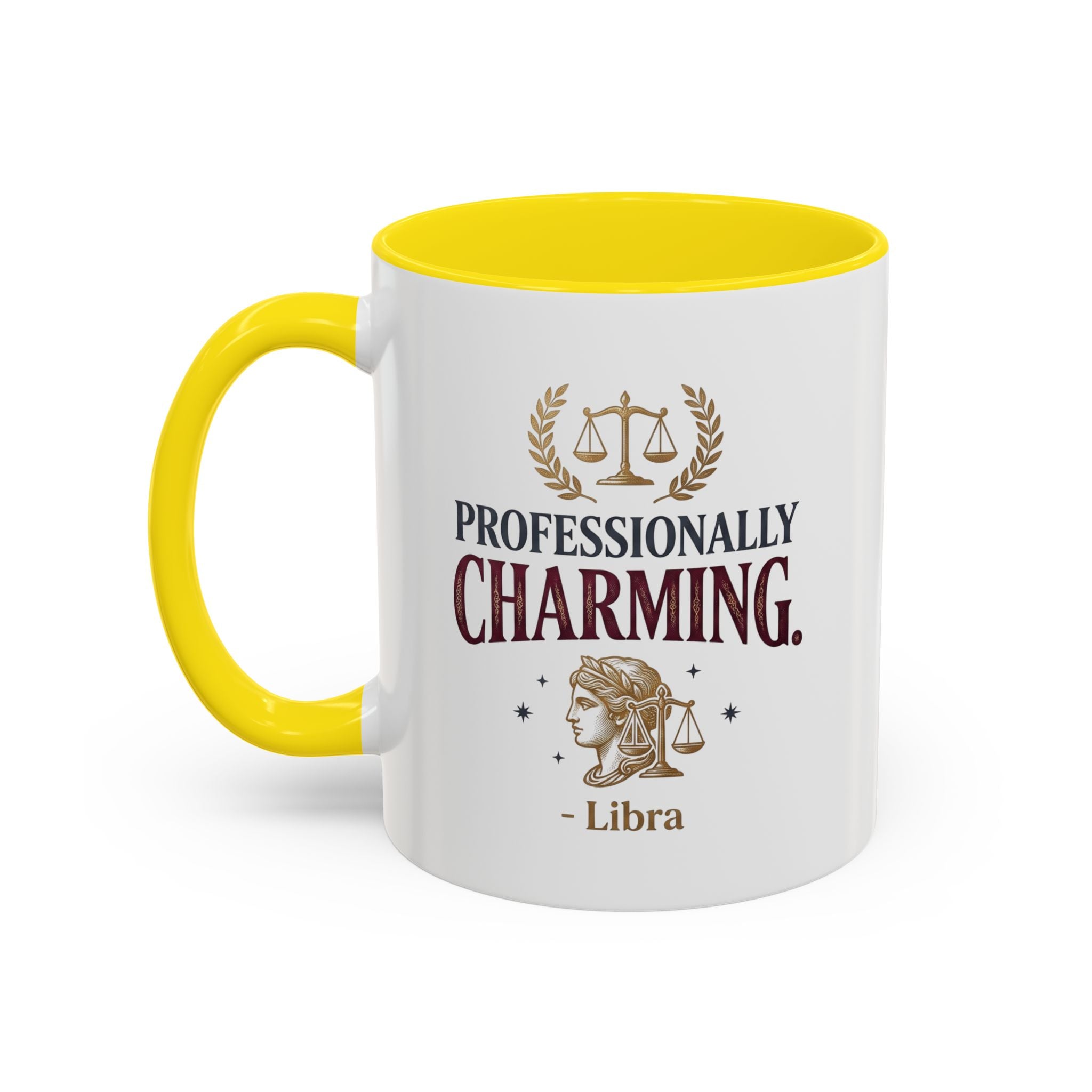 Libra 'Professionally Charming' Accent Coffee Mug — Zodiac Astrology Gift