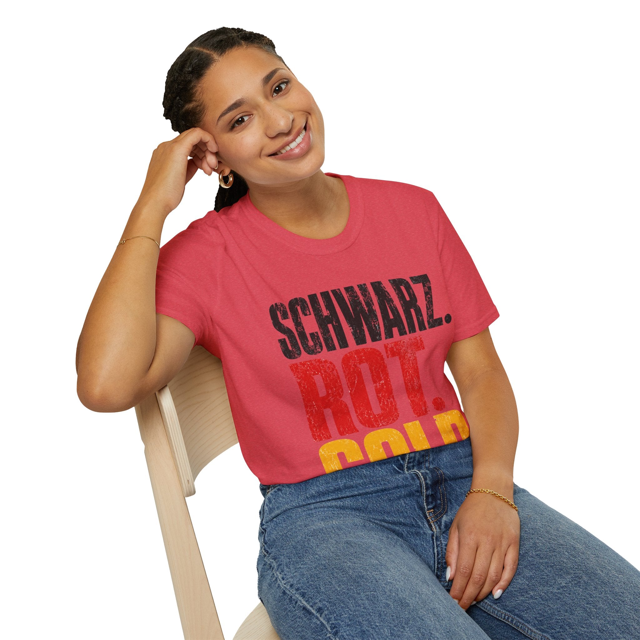 Germany Schwarz Rot Gold T-Shirt — German Flag Pride Graphic Tee
