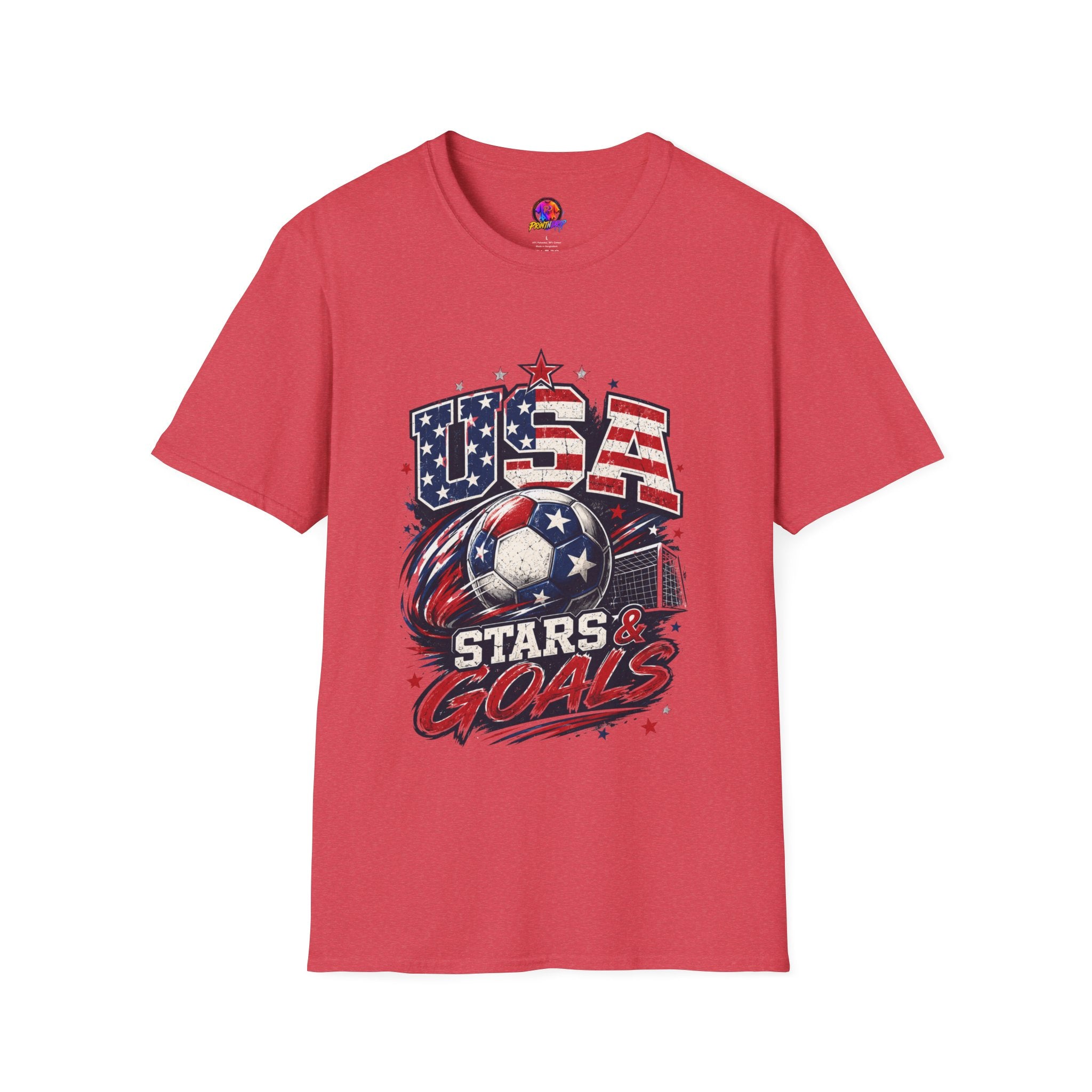 USA Stars & Goals Soccer T-Shirt