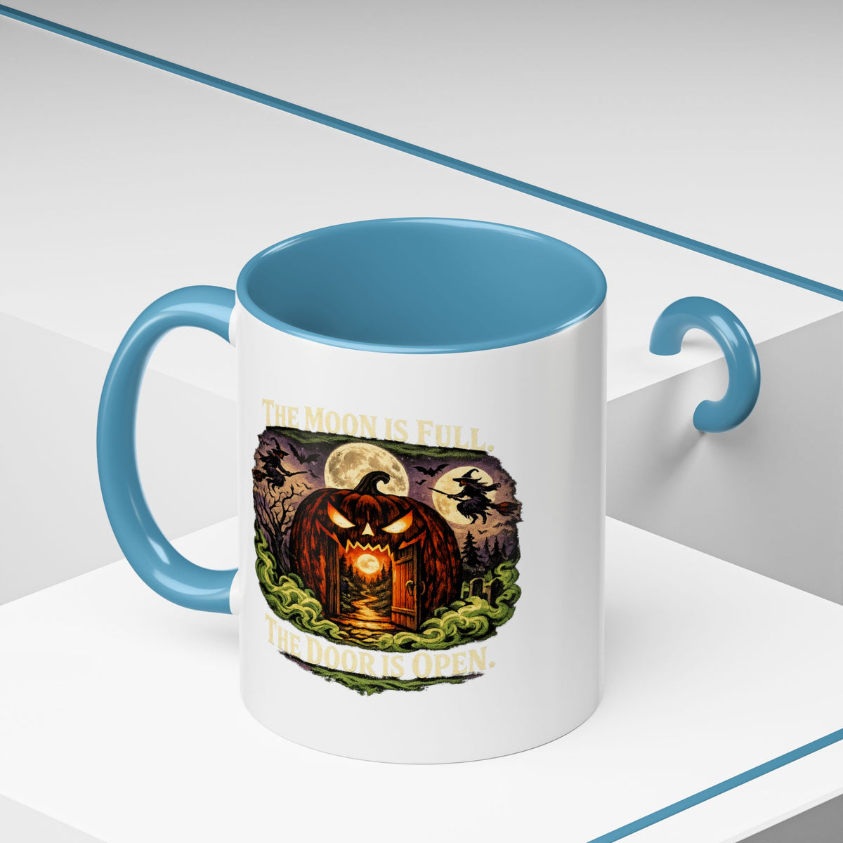 Halloween  The Moon Is Full Accent Coffee Mug