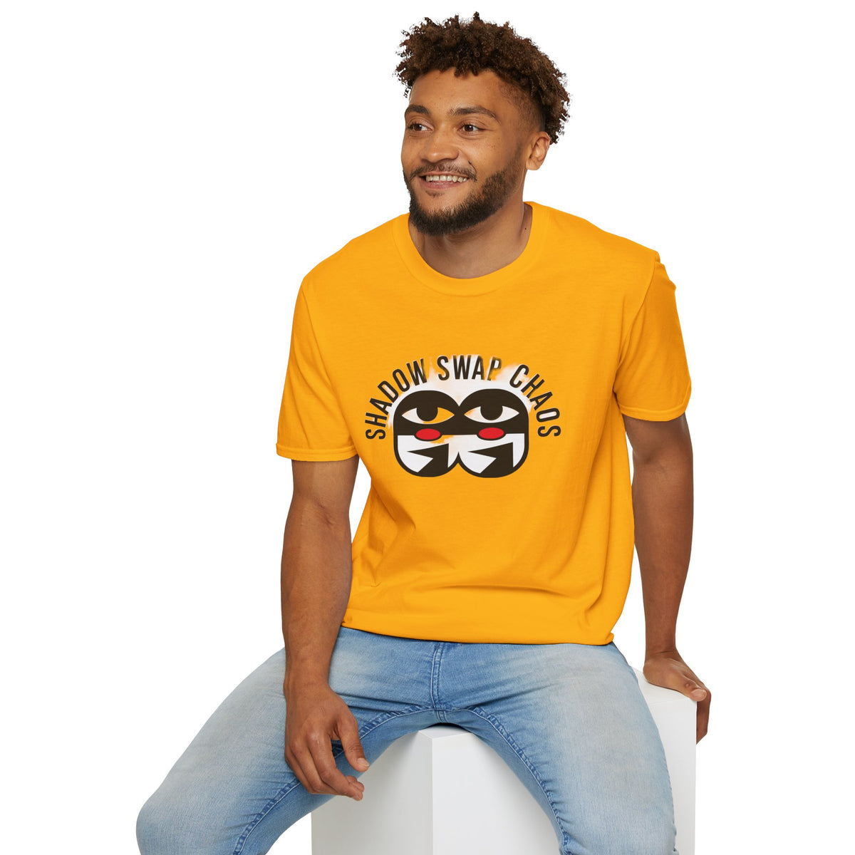 Shadow Swap Chaos T-Shirt — Graphic Anime Mask Tee - Trending Now - August 2026