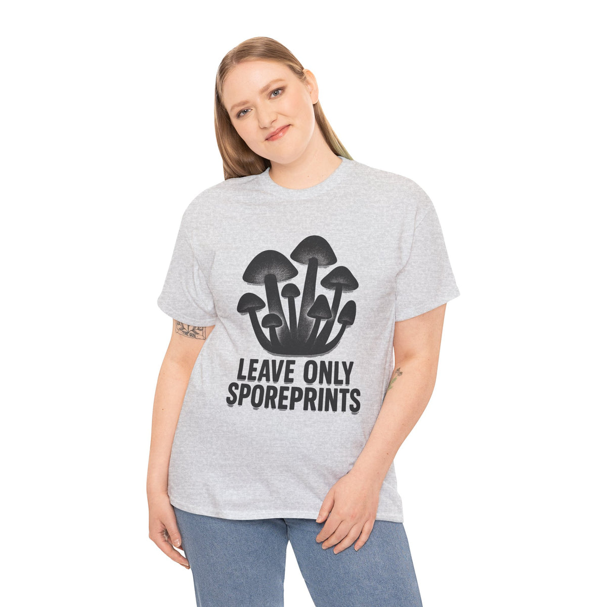 Mushroom Tee — "Leave Only Sporeprints" Eco Nature Graphic Shirt - Trending Now - August 2026