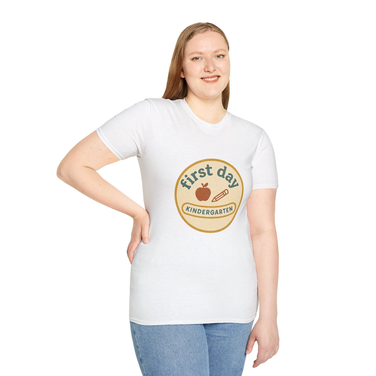 First Day Kindergarten Badge T-Shirt — Cute Back-to-School Tee for Teachers & Parents - Trending Now - August 2026