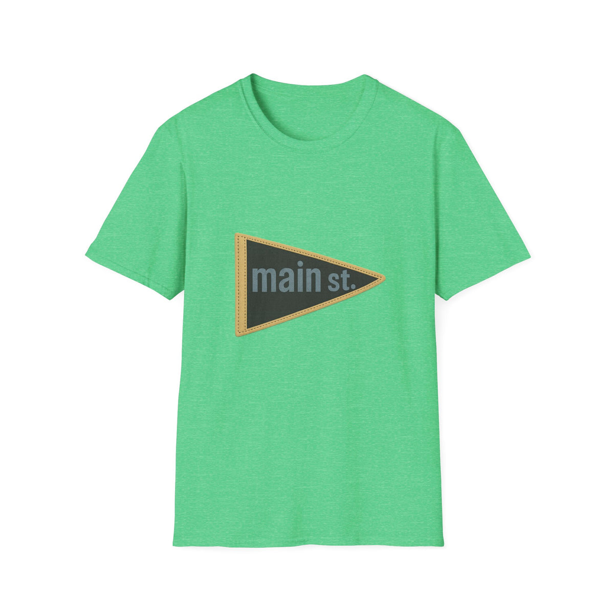 Main St. Triangle Logo T‑Shirt — Vintage Retro Street Sign Graphic Tee - Trending Now - August 2026