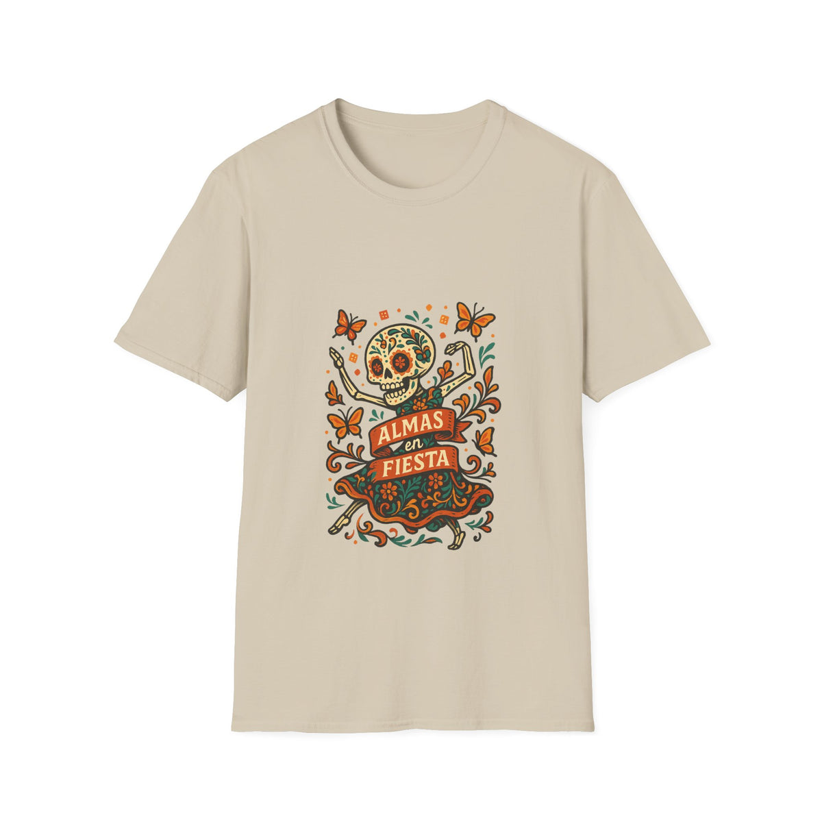 Day of the Dead Fiesta T-Shirt — Calavera Skull with 'Día de Fiesta' Design - Trending Now - October 2026