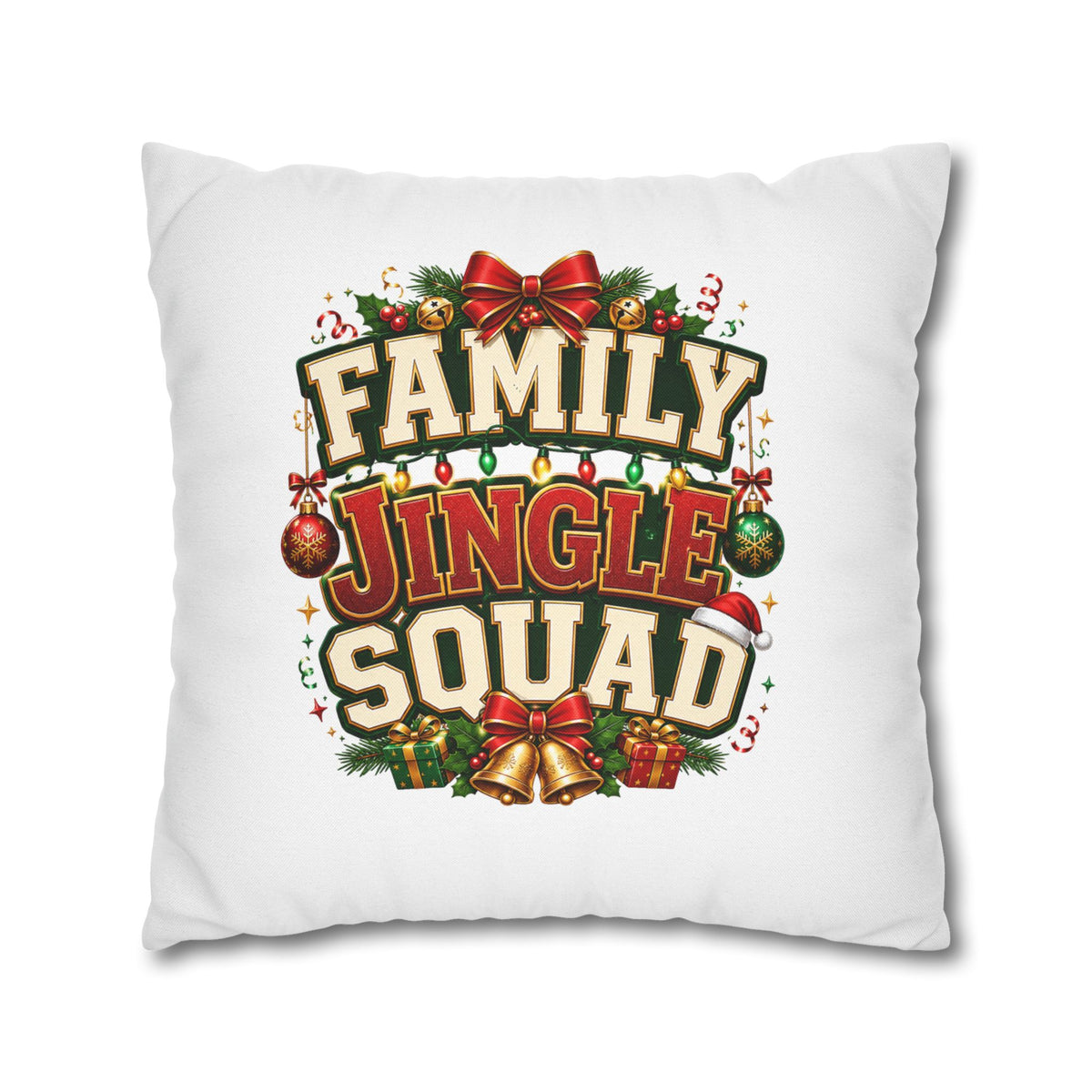 Christmas Pillowcase Family Jingle Squad Christmas Pillowcase