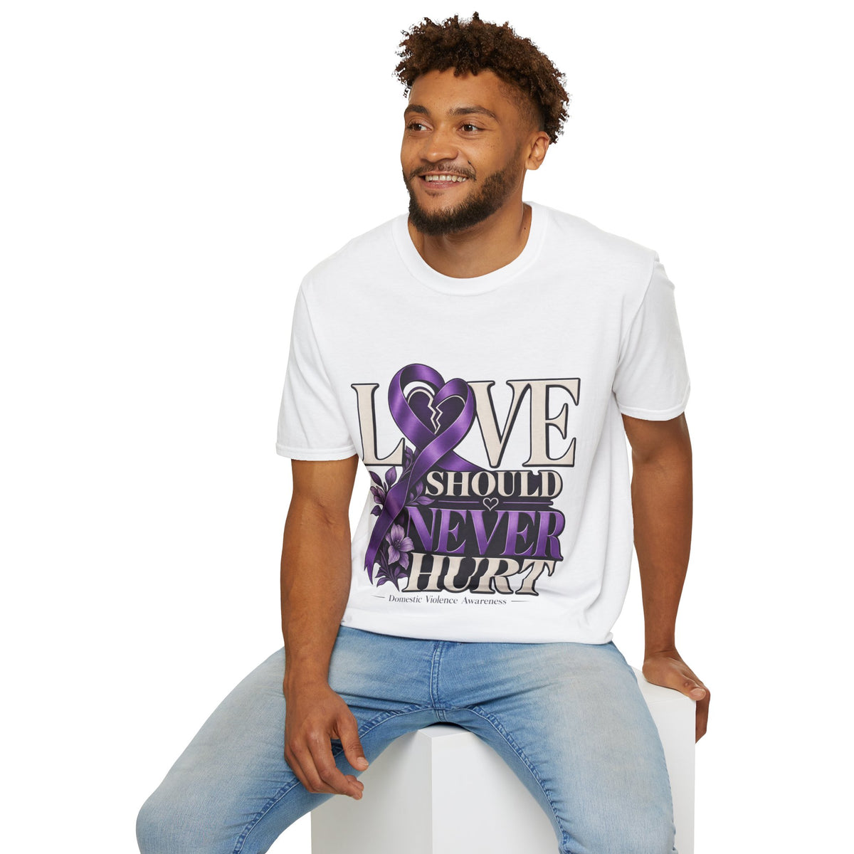 Love Should Never Hurt Domestic Violence Awareness T-Shirt