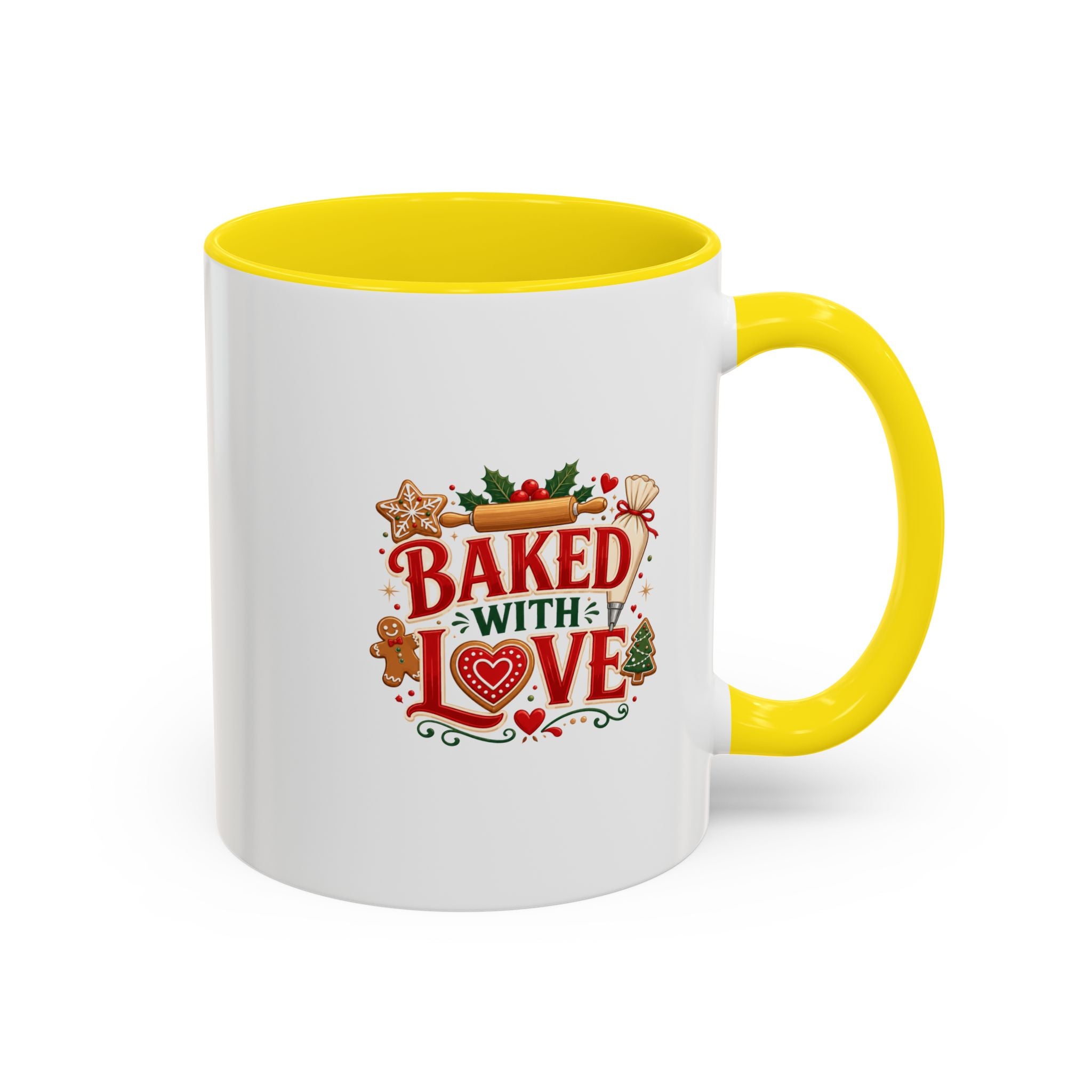 Baked With Love Coffee Mug — Holiday Baking Kitchen Gift