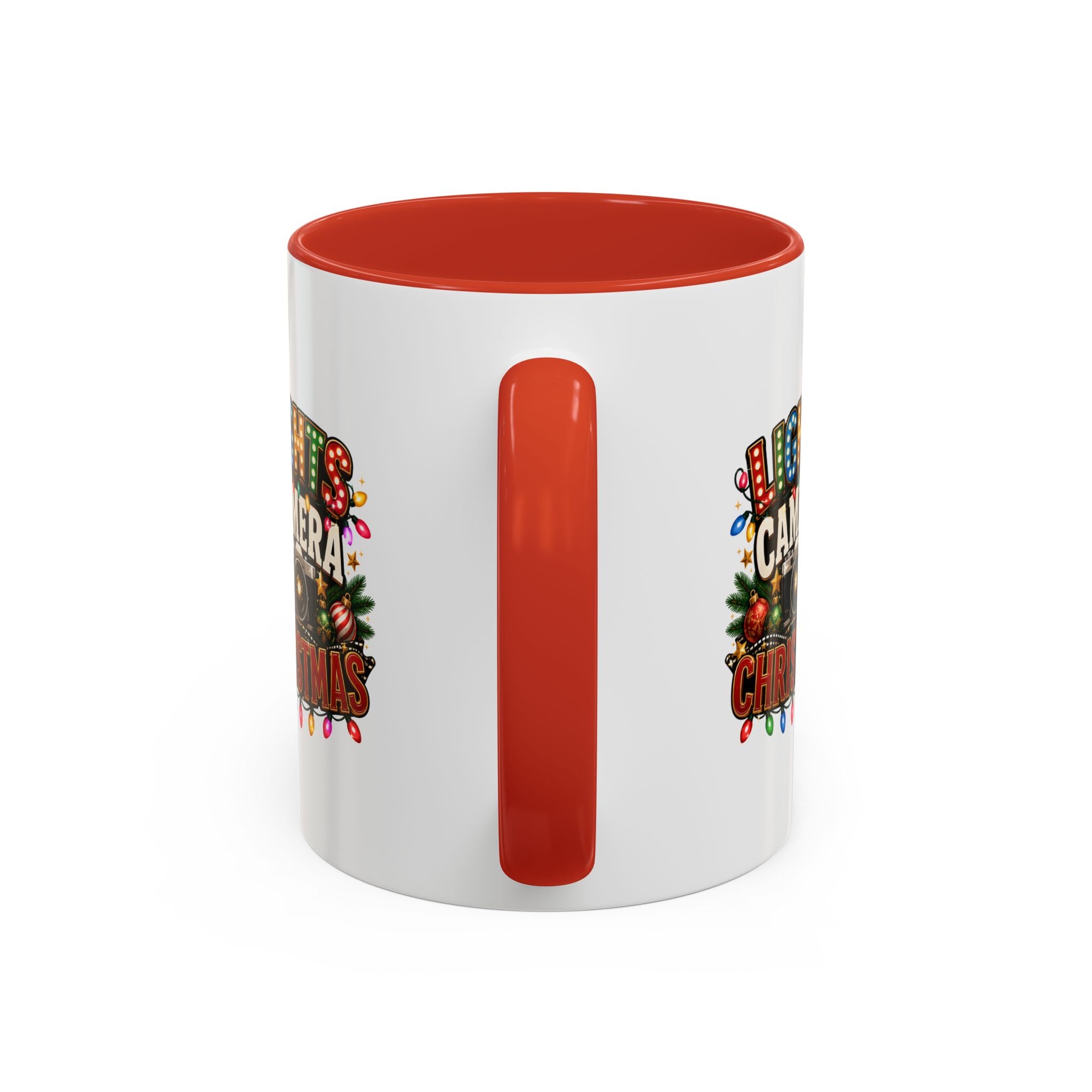 Accent Coffee Mug Lights Camera Christmas