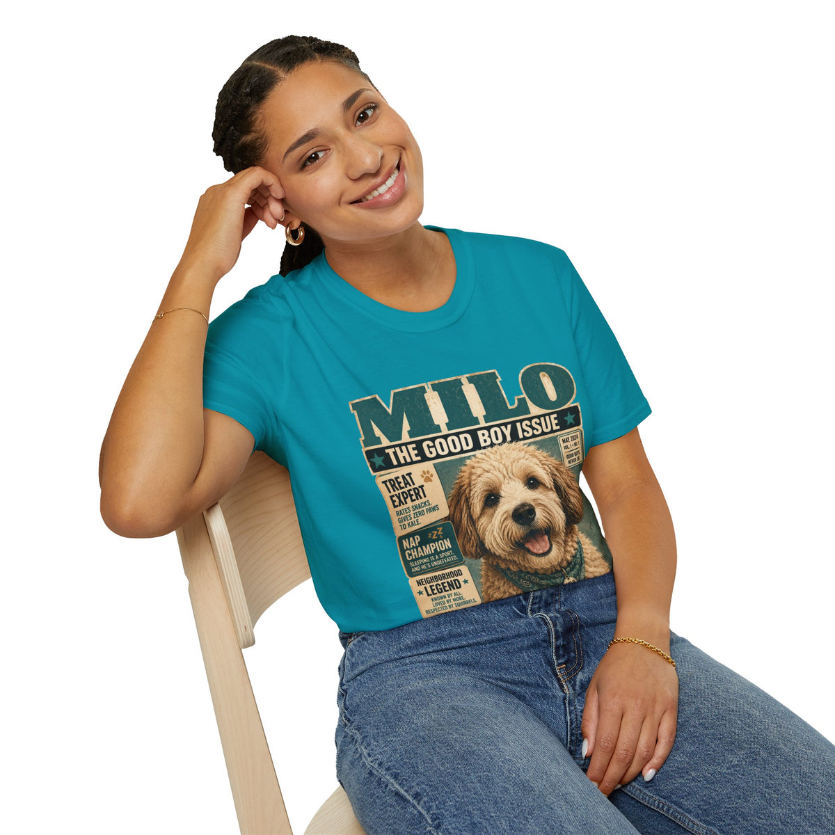 Milo 'The Good Boy Issue' Dog Magazine T-Shirt