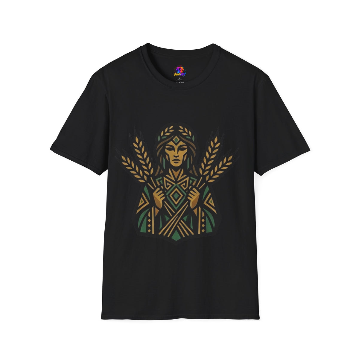 Virgo Zodiac Harvest Goddess T-Shirt — Wheat Maiden Graphic Tee