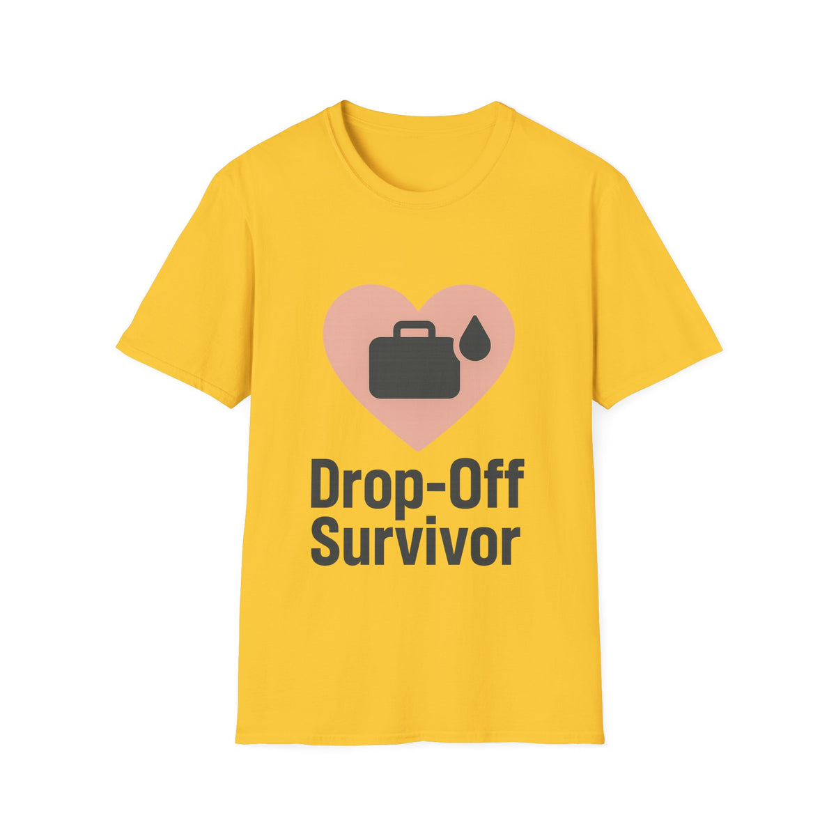 Drop-Off Survivor T-Shirt — Heart & Inkjet Printer Rescue Tee - Trending Now - August 2026
