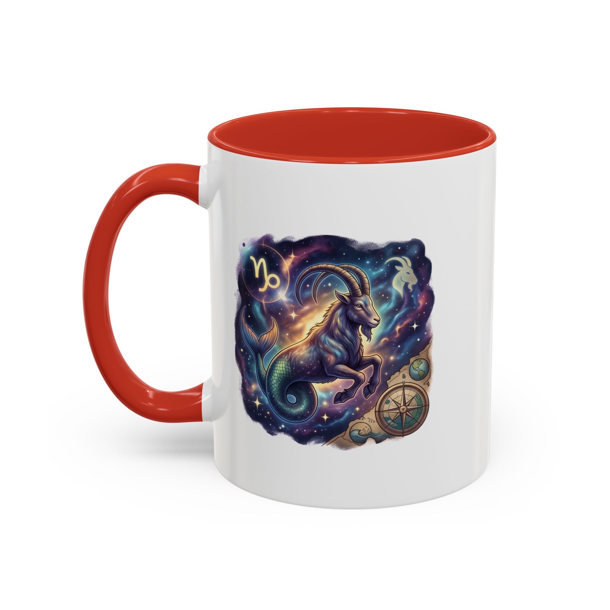 Capricorn Zodiac Coffee Mug — Celestial Goat Astrology Accent Mug