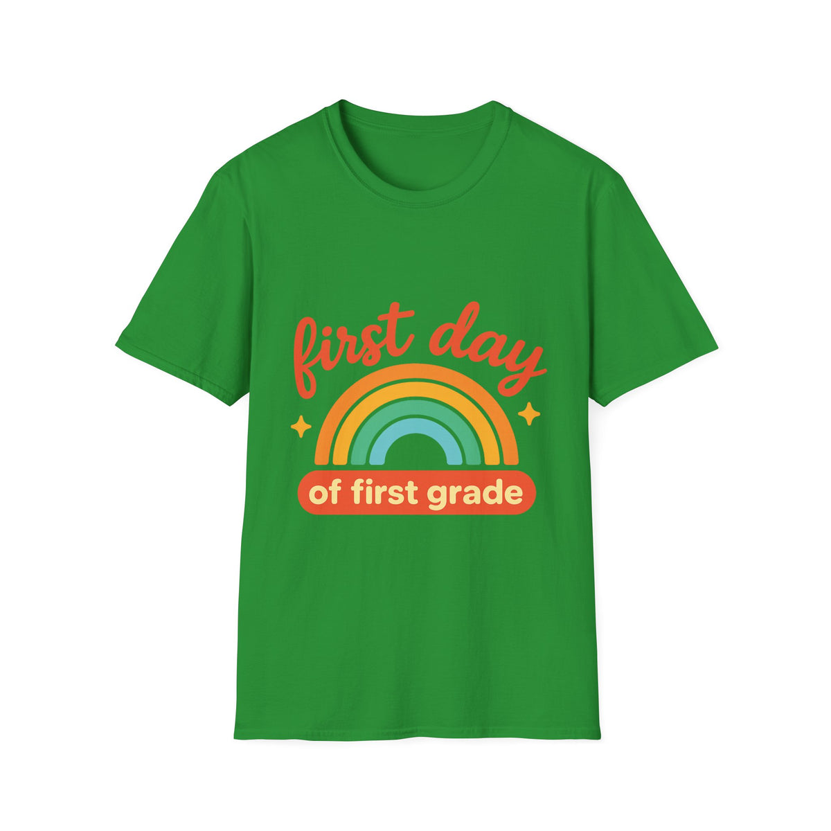 First Day T-Shirt — "First Day of First Grade" Rainbow Back-to-School Tee - Trending Now - August 2026