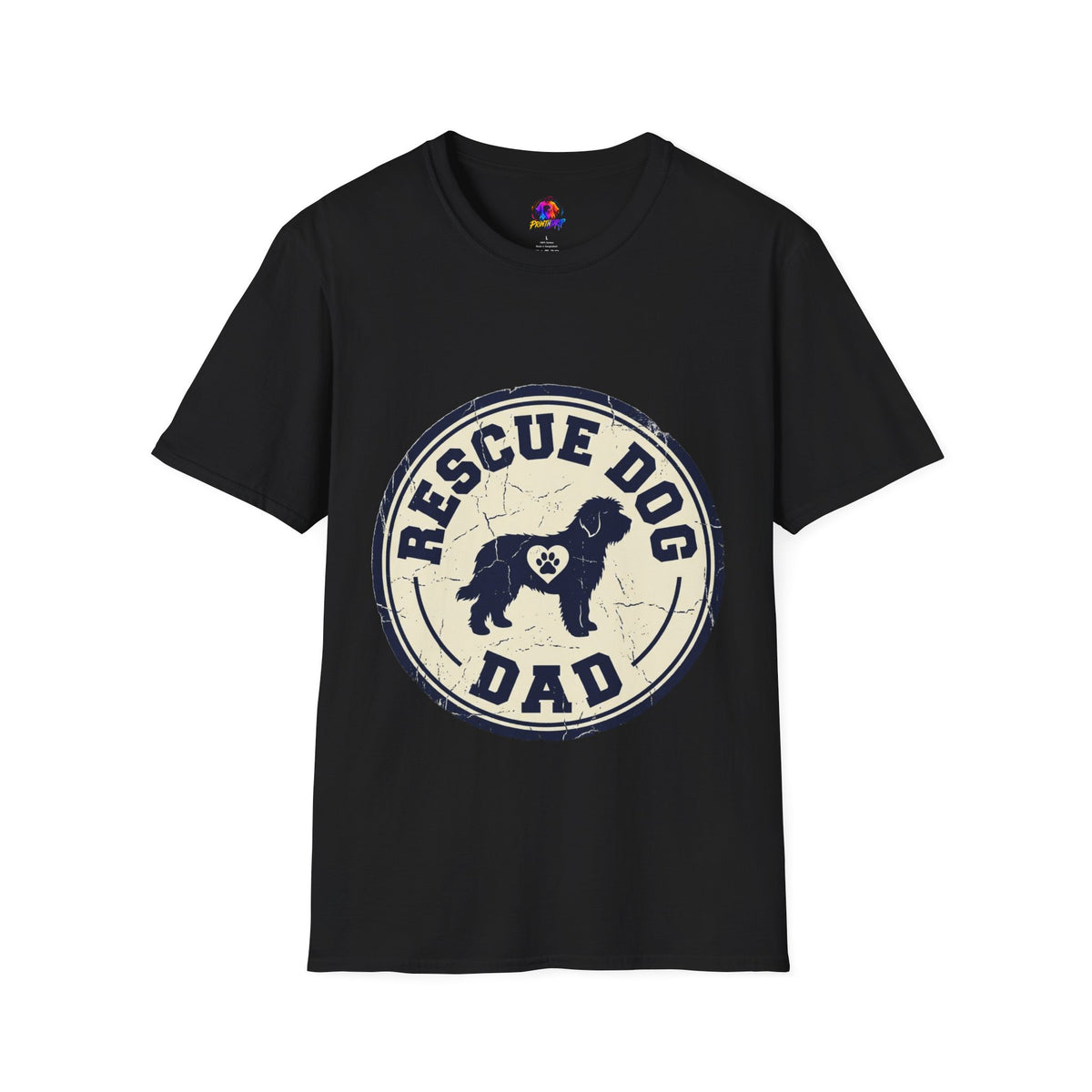 Rescue Dog Dad T-Shirt – Vintage Shelter Pup Support Tee