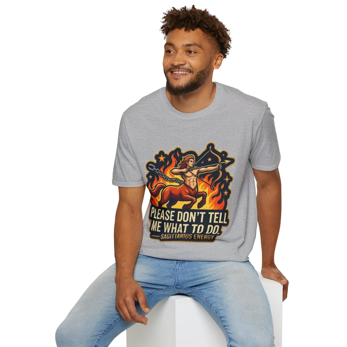 Sagittarius Archer T-Shirt — "Please Don't Tell Me What To Do" Zodiac Graphic