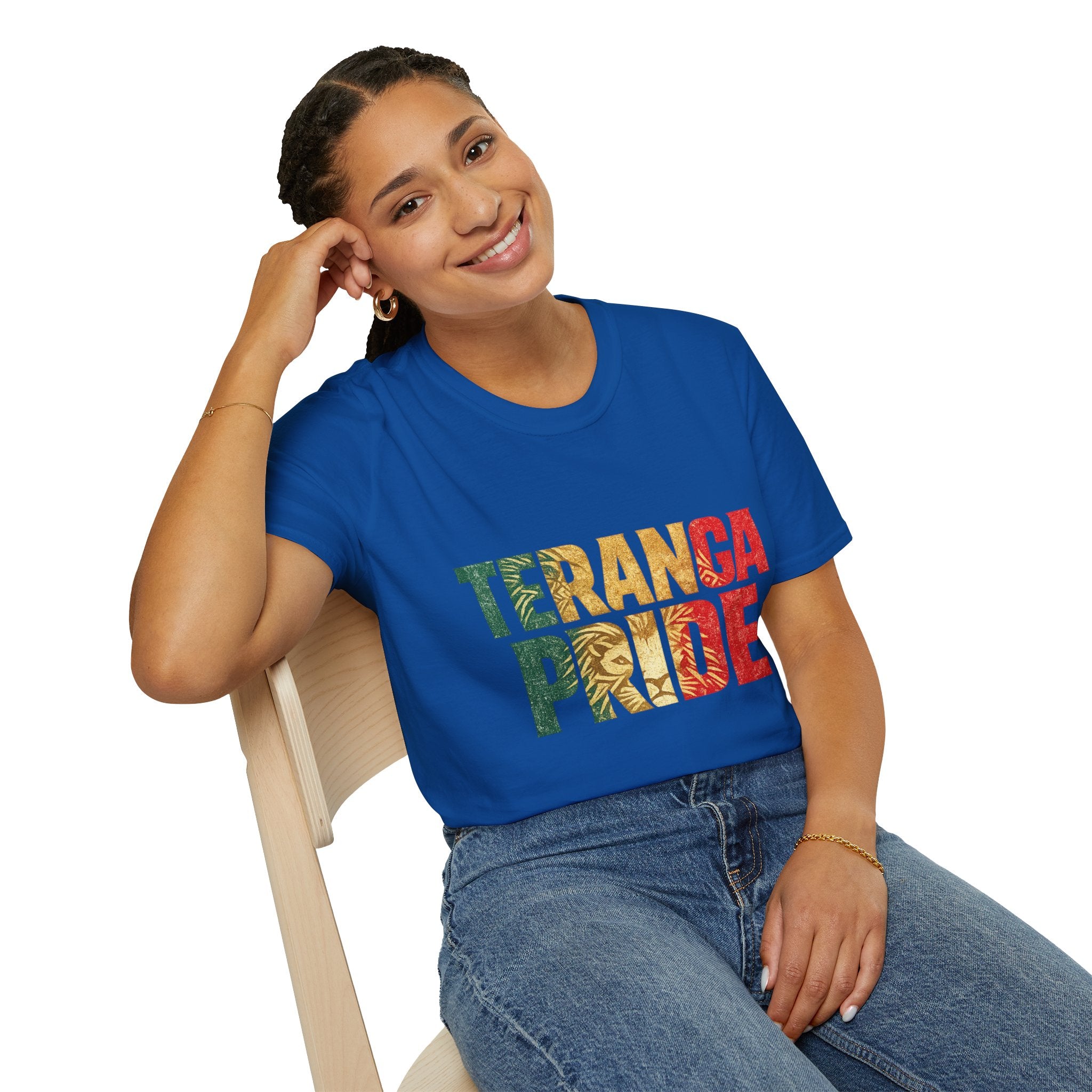 Senegal Teranga Pride T-Shirt — Senegal Flag Colors & Lion Graphic