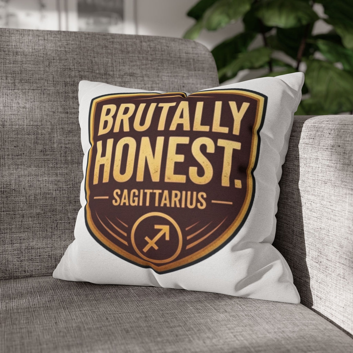 Sagittarius Brutally Honest Sagittarius Pillowcase — Zodiac Astrologer Accent Pillow