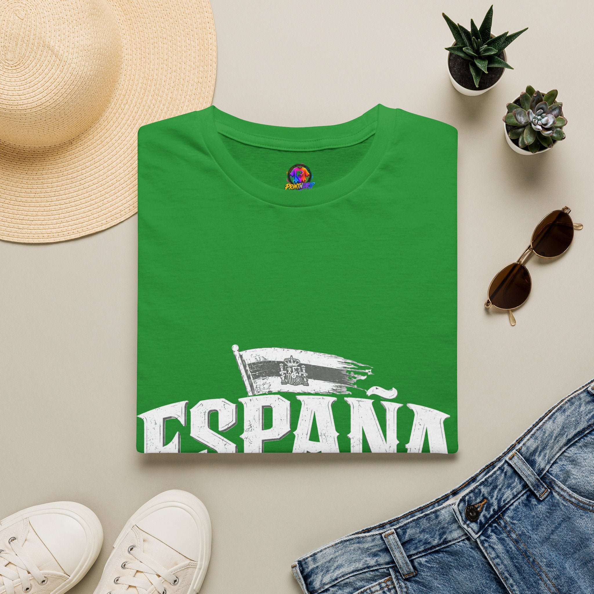 Spain Vintage T-Shirt — Retro Spanish Flag Tee