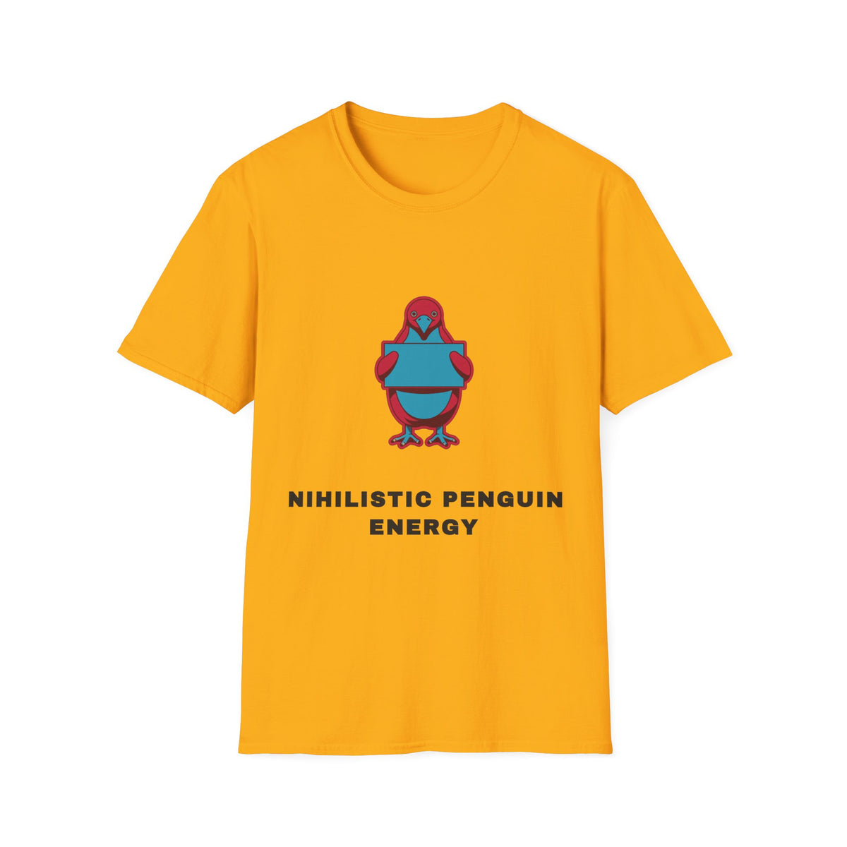 Minimalist Athletic Penguin T-Shirt — "Minimalistic Penguin Energy" Design - Trending Now - September 2026