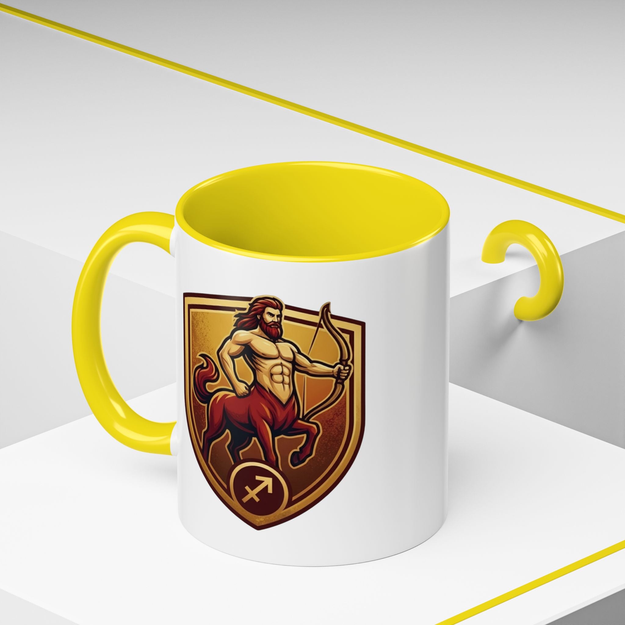 Sagittarius Centaur Coffee Mug — Zodiac Archer Accent Mug (11/15oz)
