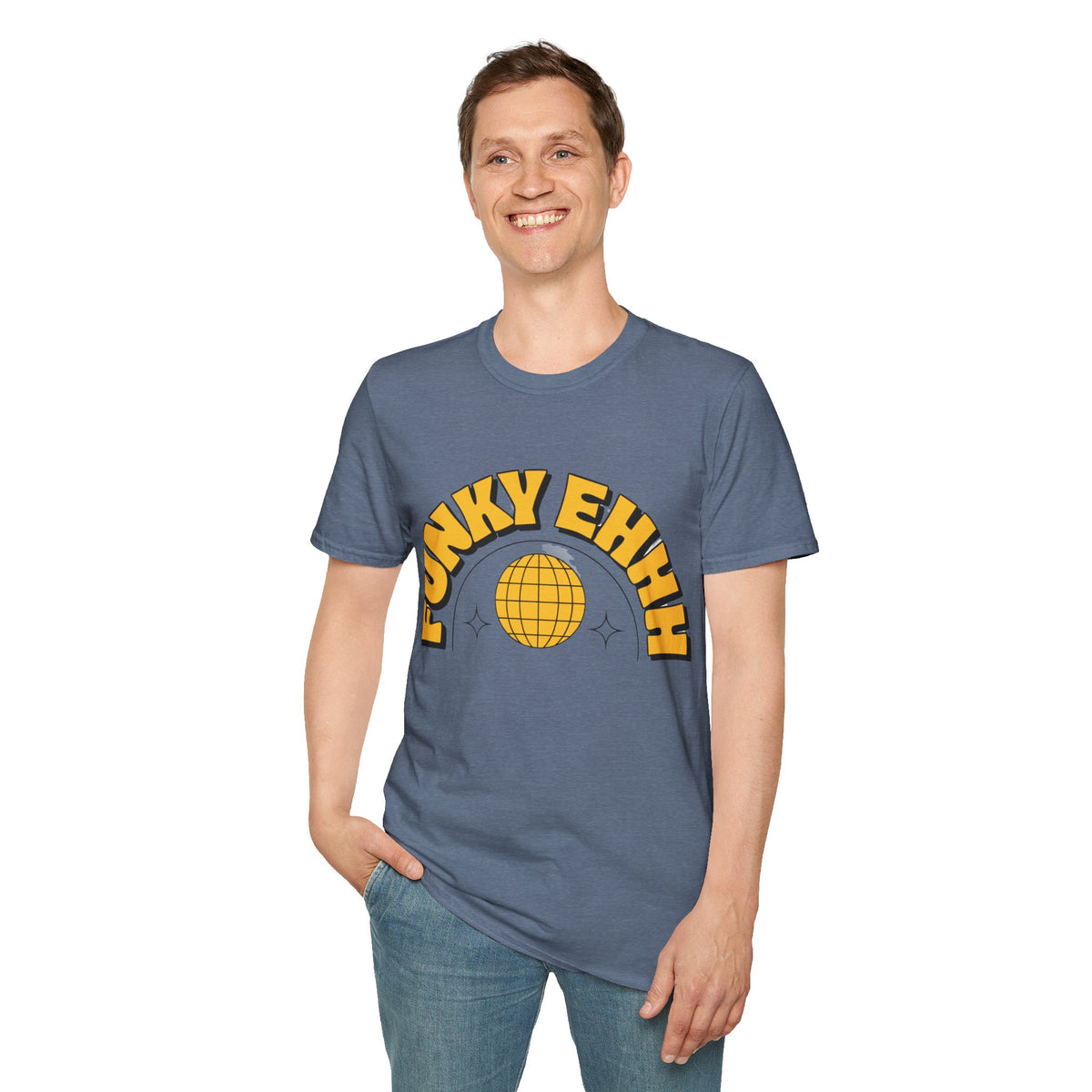 Funky Ehhh T-Shirt — Retro Yellow Disco Graphic Tee - Trending Now - August 2026