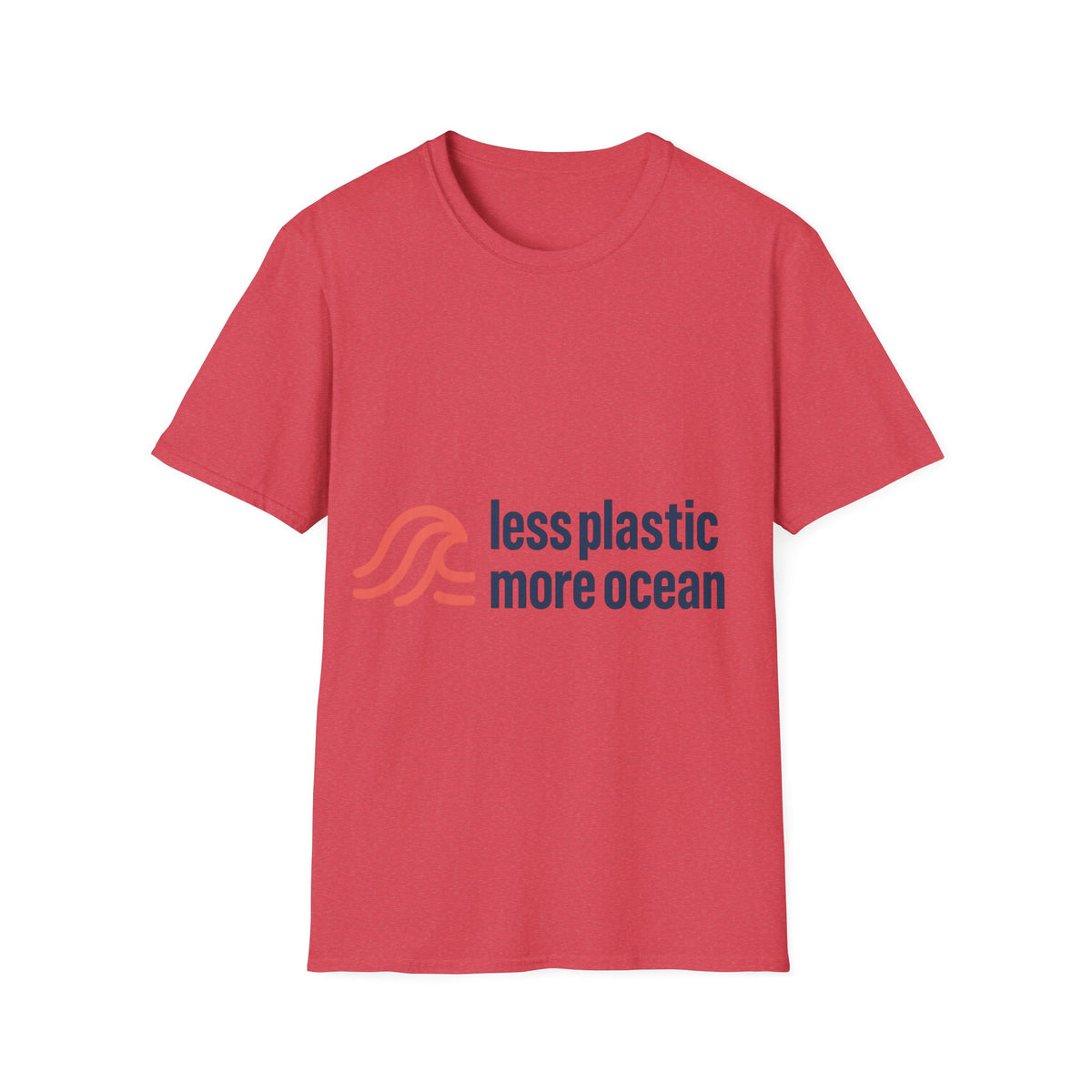 Minimal Wave Logo T‑Shirt — Subtle Red & Blue Surf Graphic- Trending Now - September 2026