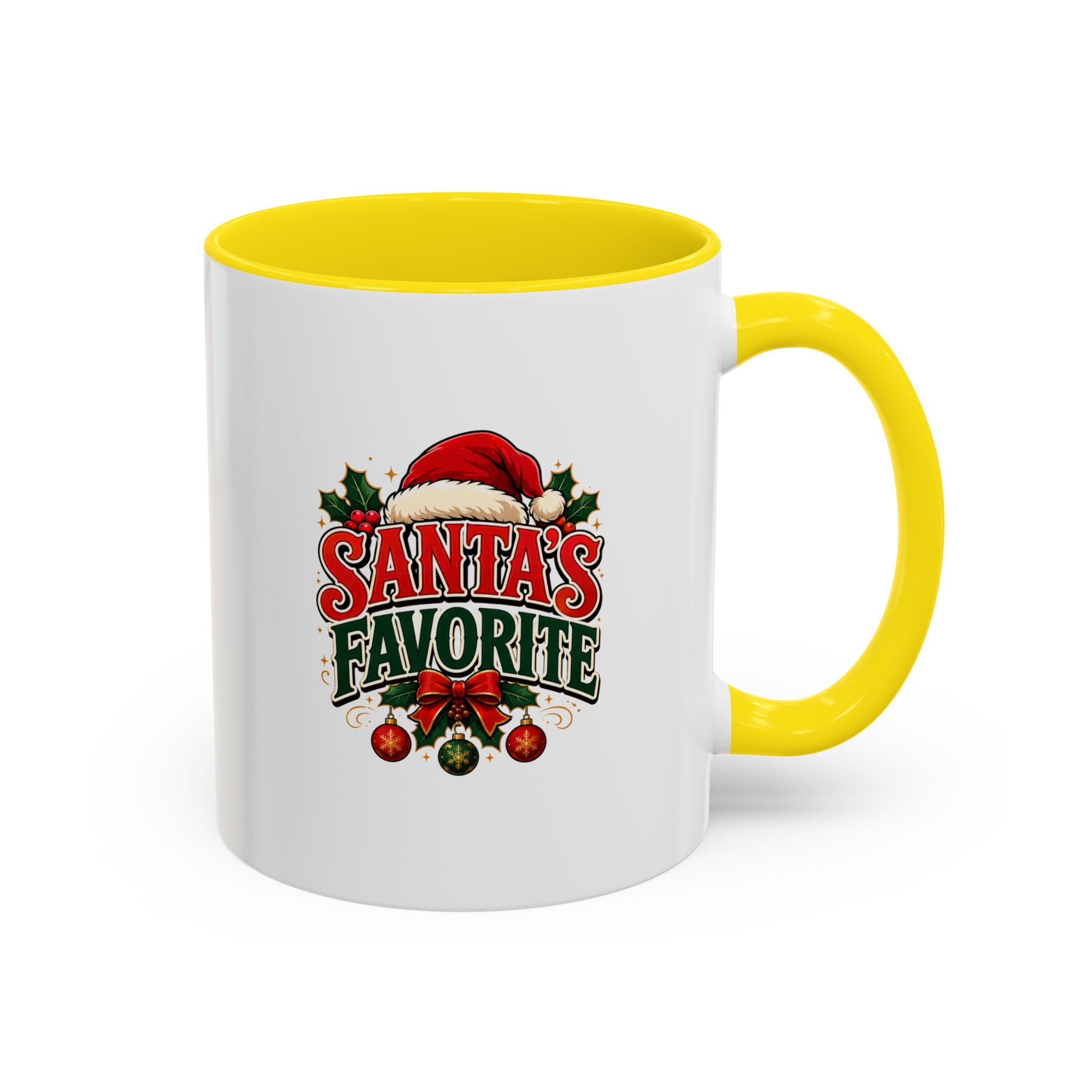 Santa's Favorite Accent Coffee Mug – Festive Holiday Ceramic Gift