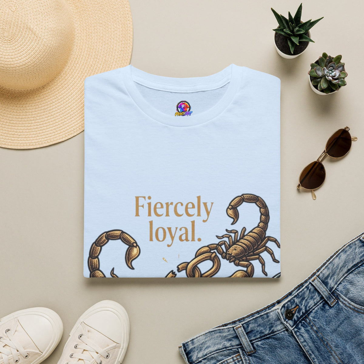 Scorpio T-Shirt — Fiercely Loyal, Easily Detached Zodiac Tee