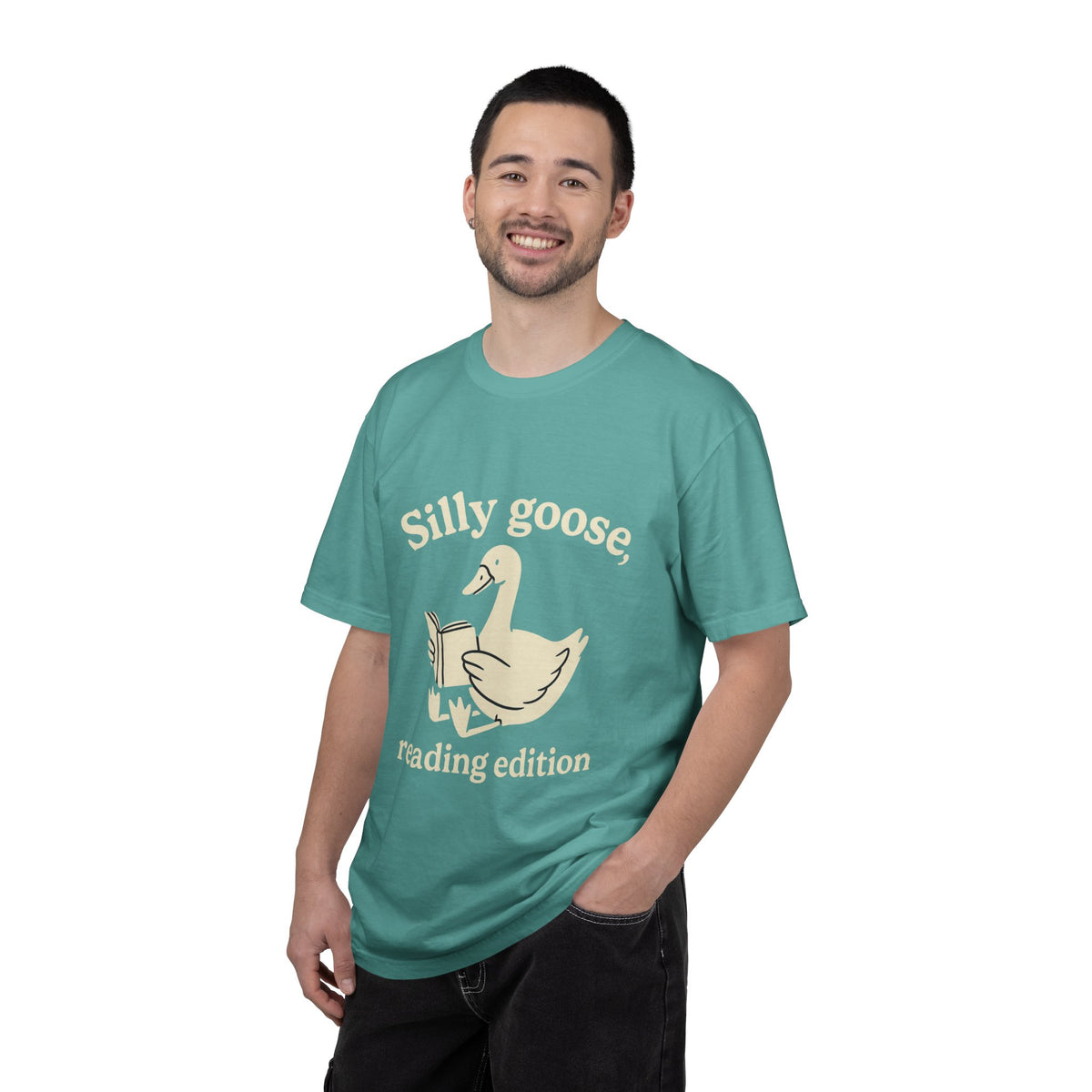 Silly Goose Reading Edition Tee - Cute Book Lover Animal Graphic T-Shirt - Trending Now - October 2026