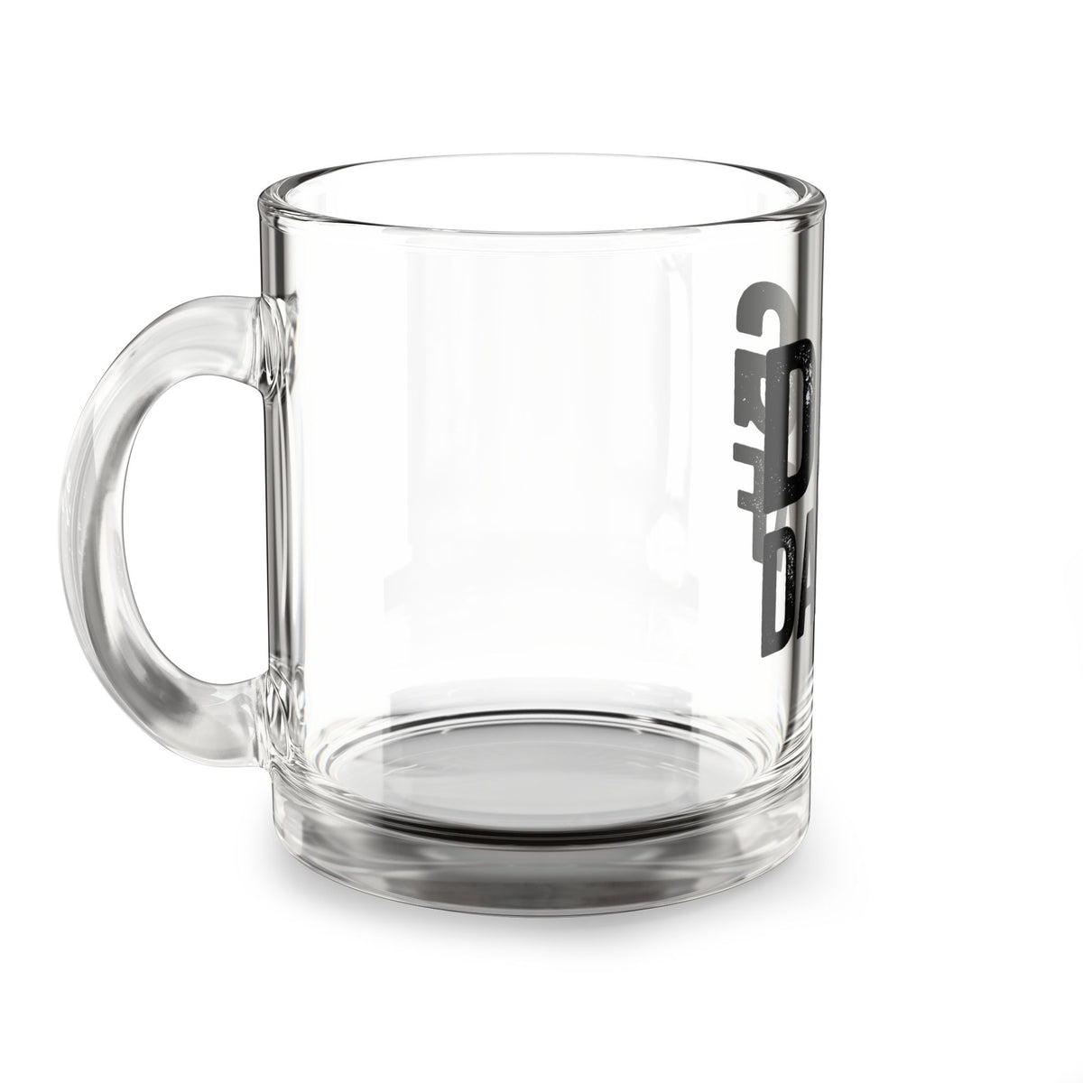 Funny Glass Mug Glass Mug — "Dog Dad AF" 10oz Clear Beer & Coffee Glass for Dog Lovers, Funny Gift for Father's Day