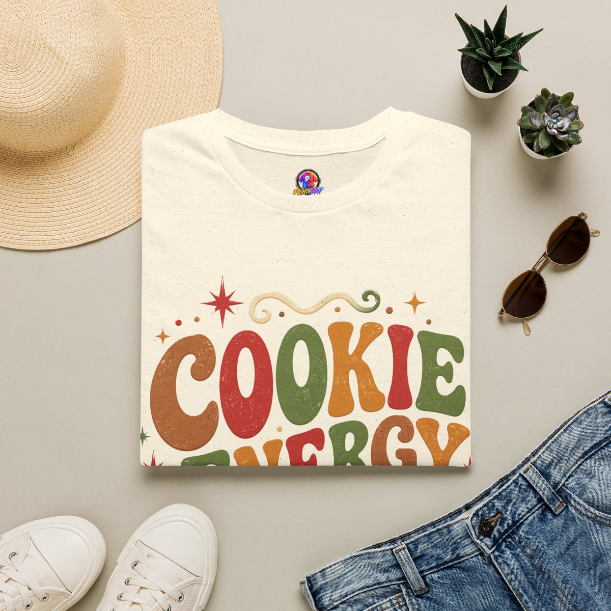 Cookie Energy Only T-Shirt — Festive Gingerbread Holiday Tee