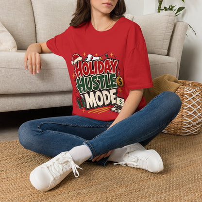 Holiday Hustle Mode T-Shirt — Funny Christmas Graphic Tee