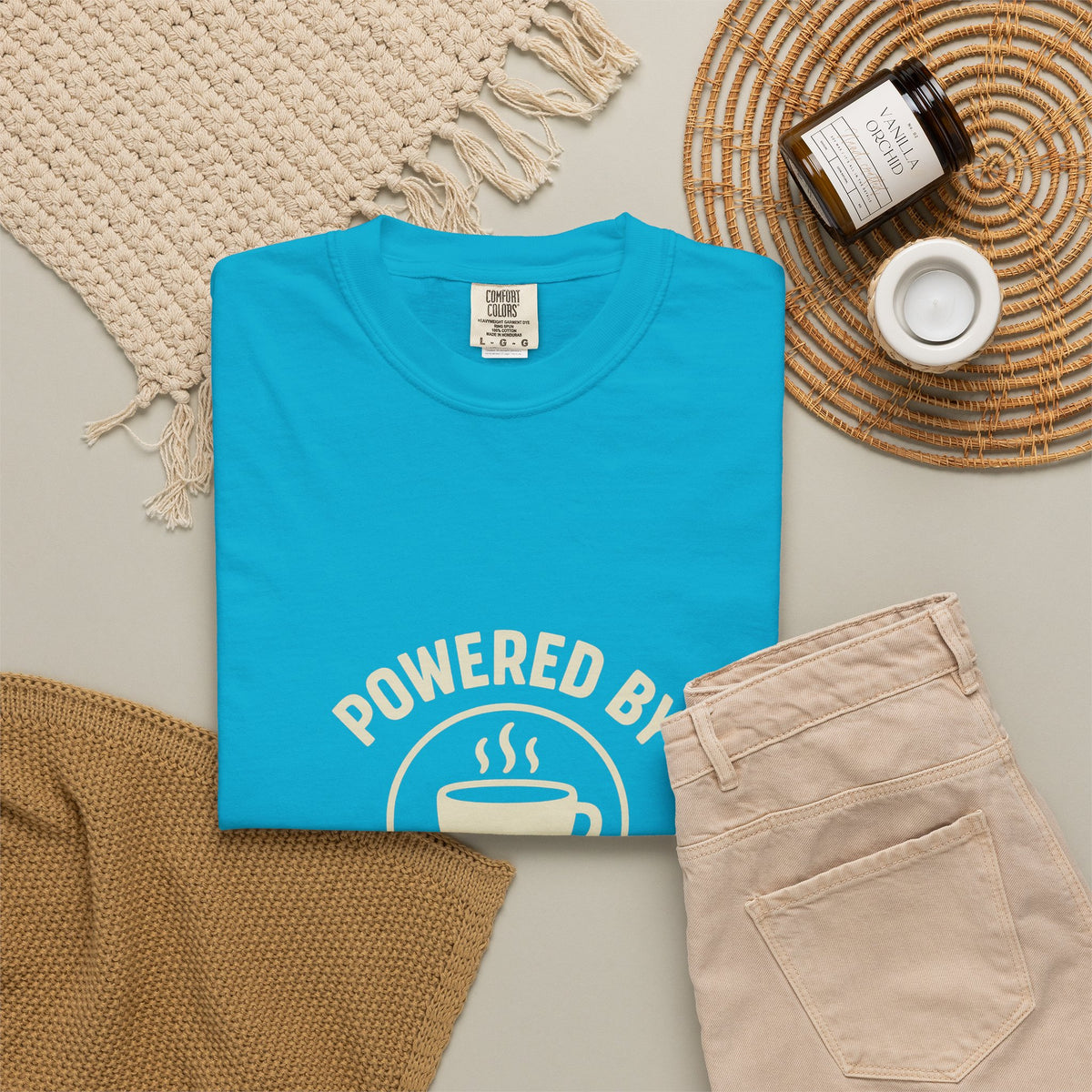 Christmas Baking T-Shirt — "Powered by Coffee and Christmas Baking"- Trending Now - October 2026