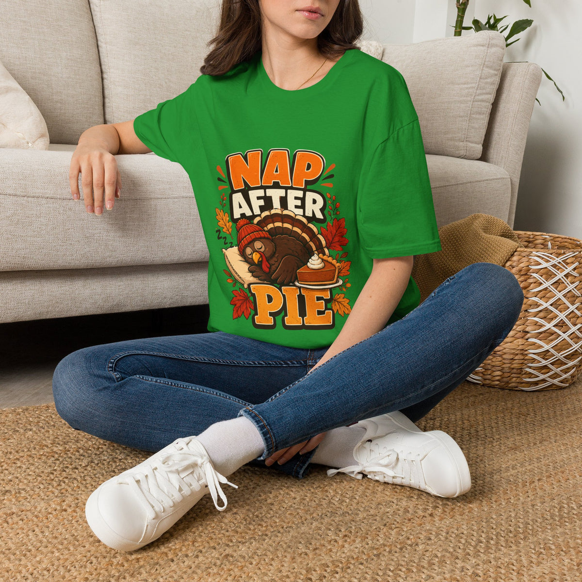 Thanksgiving T-Shirt Nap After Pie T-Shirt — Funny Thanksgiving Turkey Tee