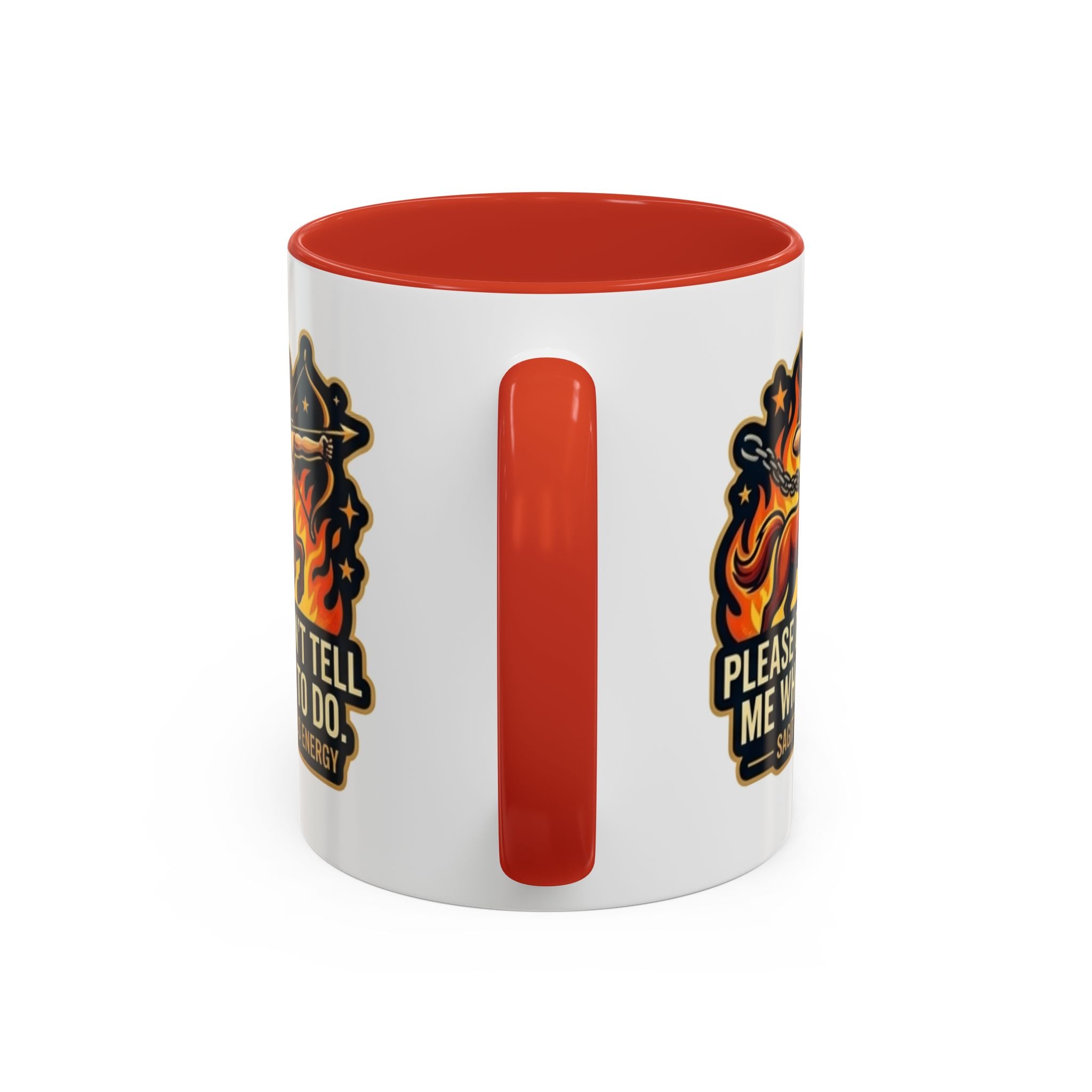 Sagittarius Coffee Mug — "Please Don't Tell Me What To Do" Zodiac Accent Mug (11/15oz)