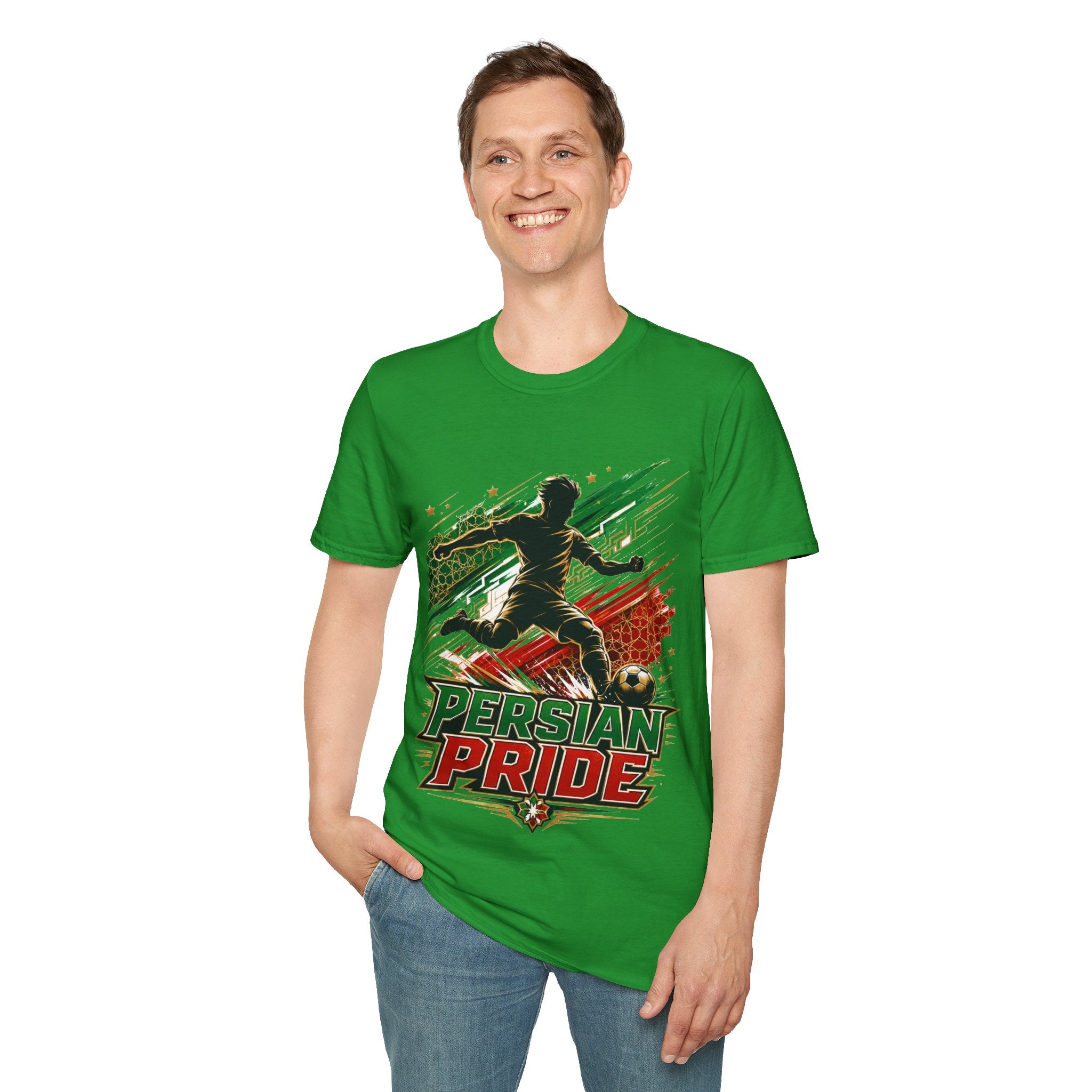 Iran Persian Pride Soccer Tee — Iranian Football Fan T-Shirt