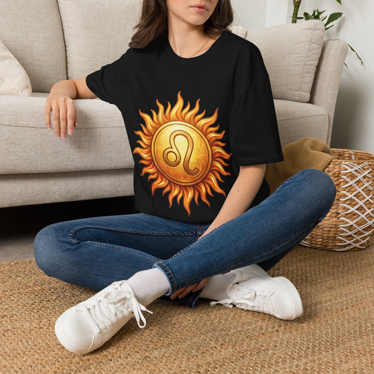 Leo Sun T‑Shirt — Zodiac Sunburst Graphic Tee