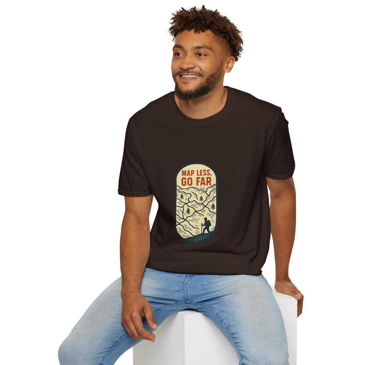 Map Less Go Far T‑Shirt — Vintage Adventure Travel Tee - Trending Now - August 2026