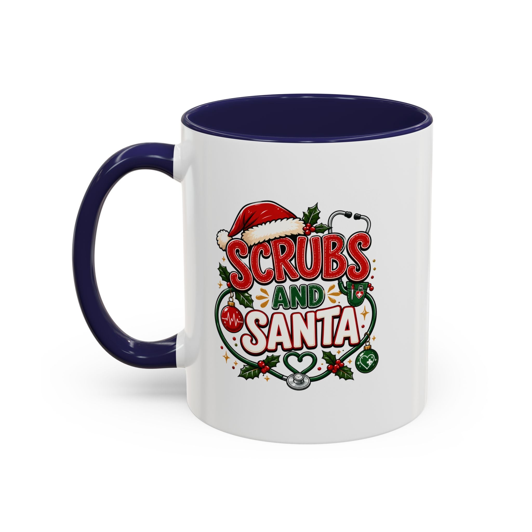 Scrubs and Santa Christmas Coffee Mug